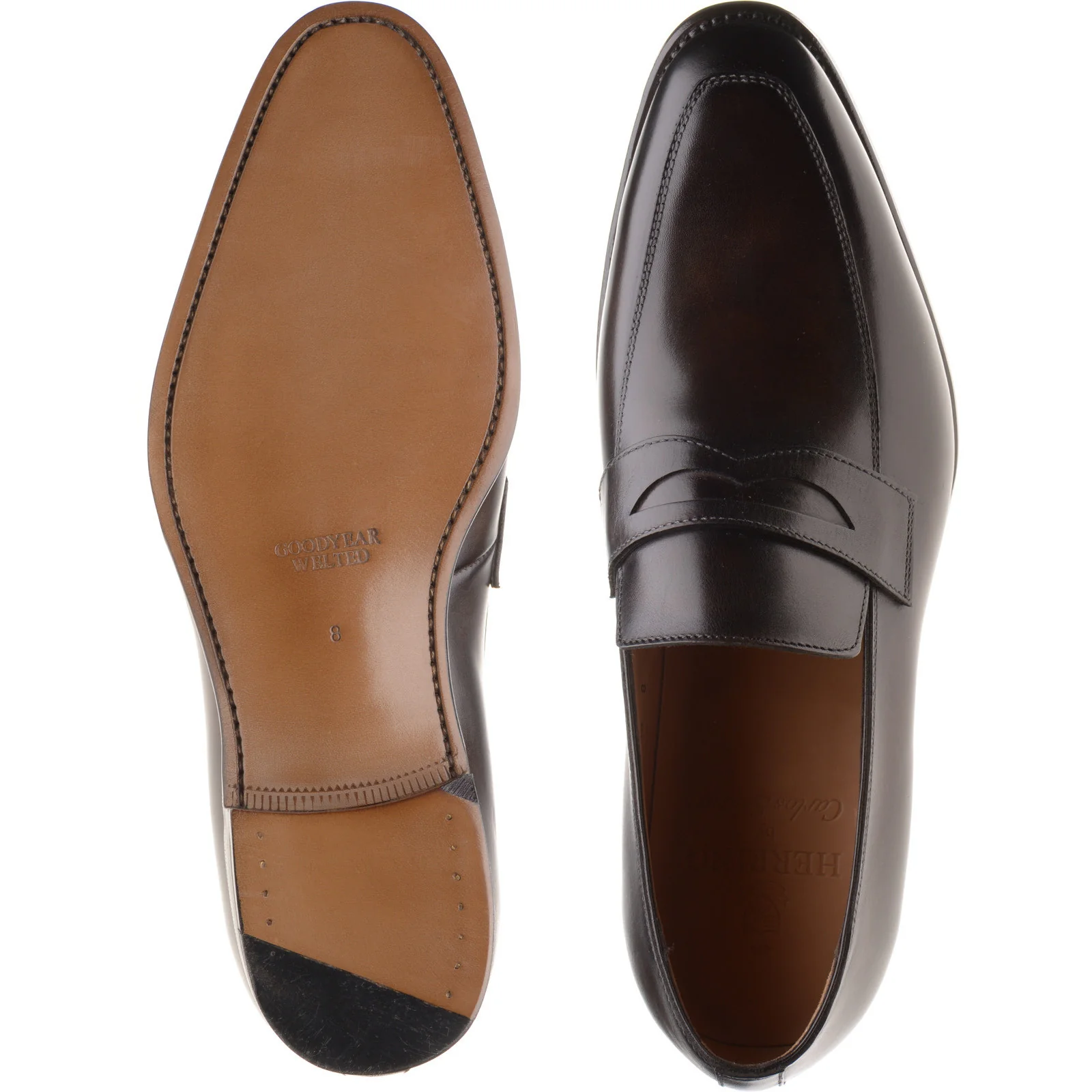 Herring Fletcher mens in dark brown calf - Image 3