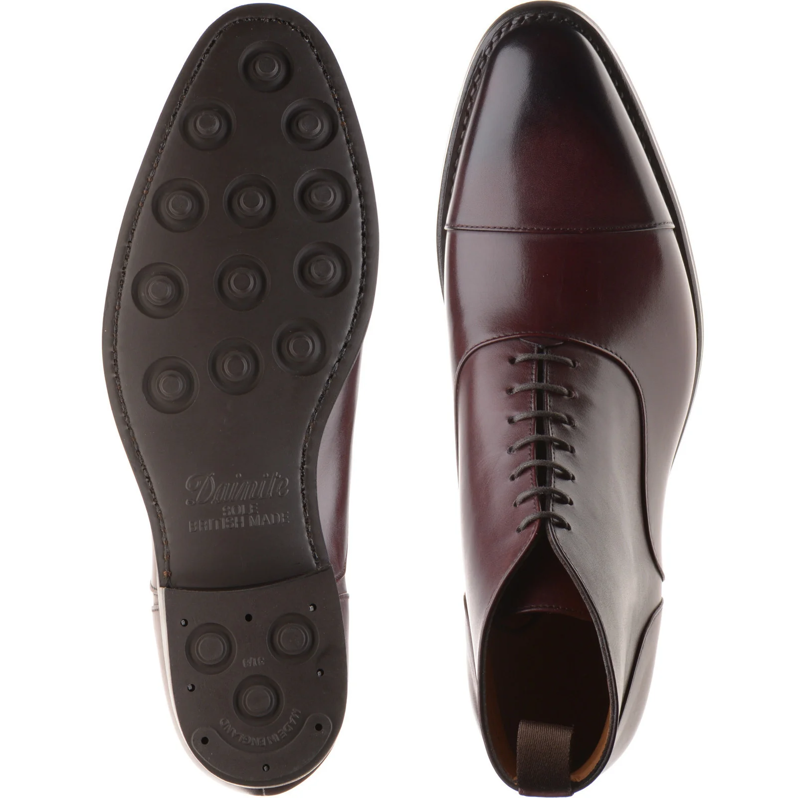 Herring Flynn R mens rubber-soled boots in burgundy calf - Image 3
