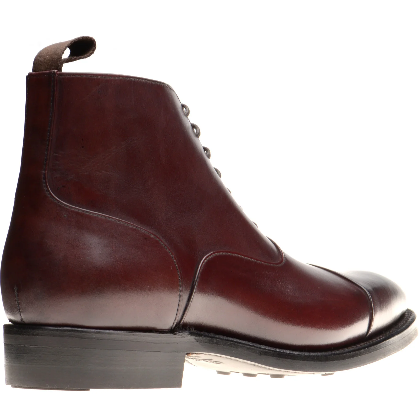 Herring Flynn R mens rubber-soled boots in burgundy calf - Image 4