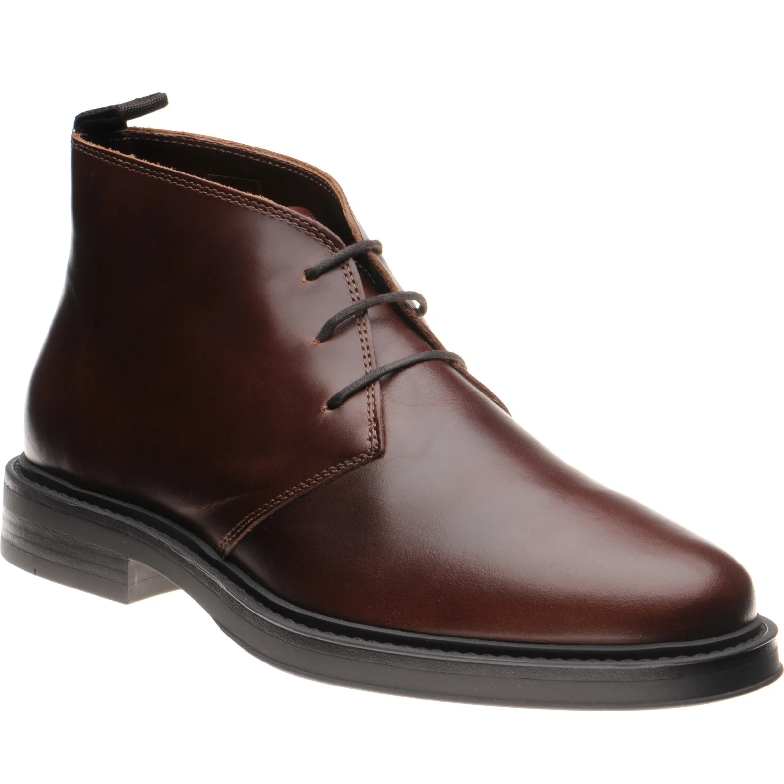 Herring Forge mens rubber-soled Chukka boots in brown calf (second)