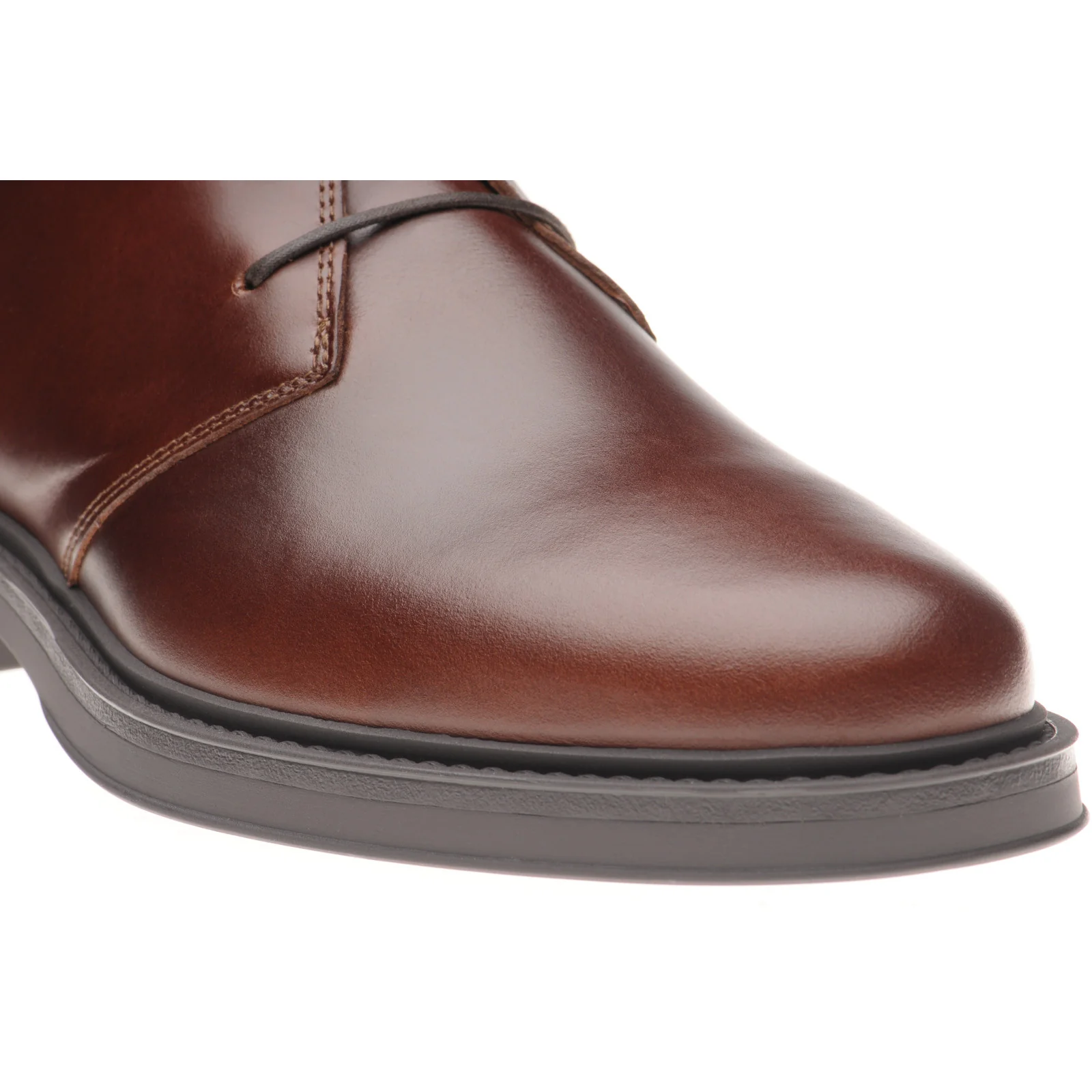 Herring Forge mens rubber-soled Chukka boots in brown calf (second) - Image 5