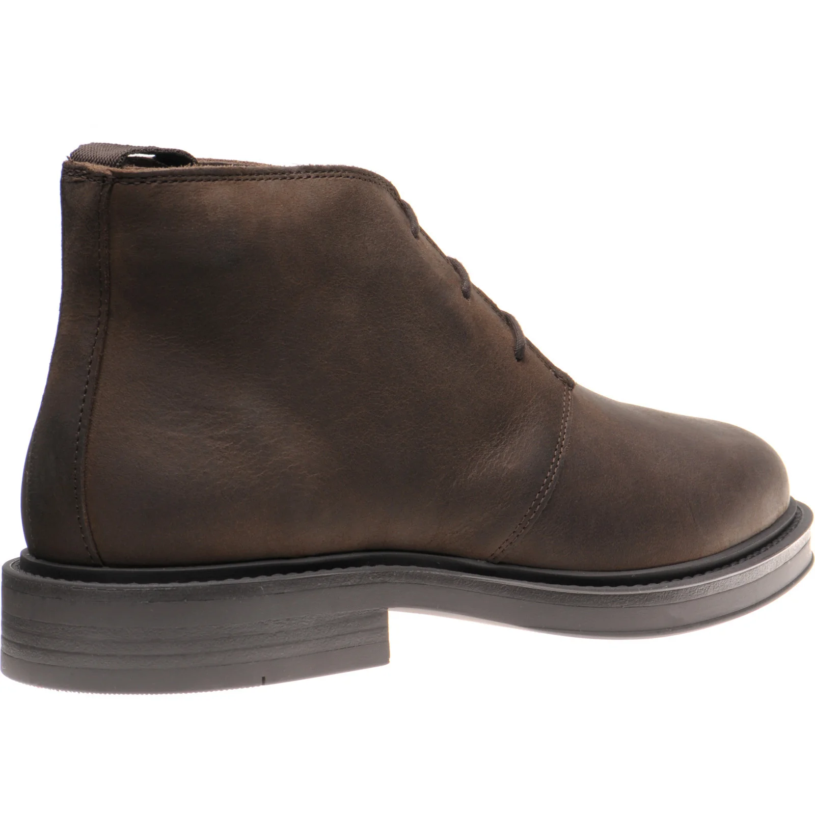 Herring Forge mens rubber-soled Chukka boots in brown waxy - Image 4