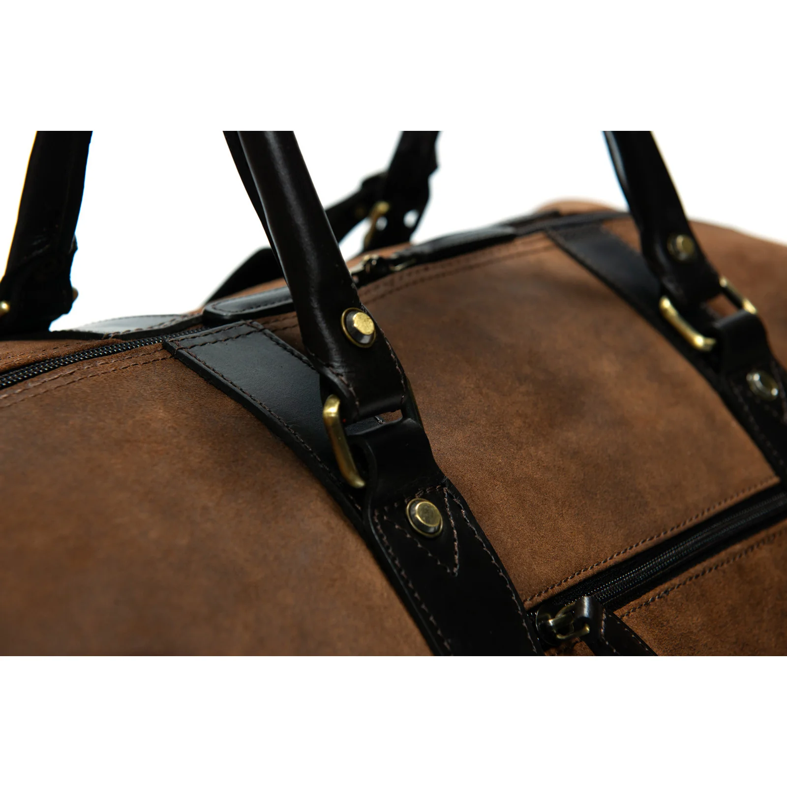 Herring Gainsborough Holdall in brown waxy - Image 5