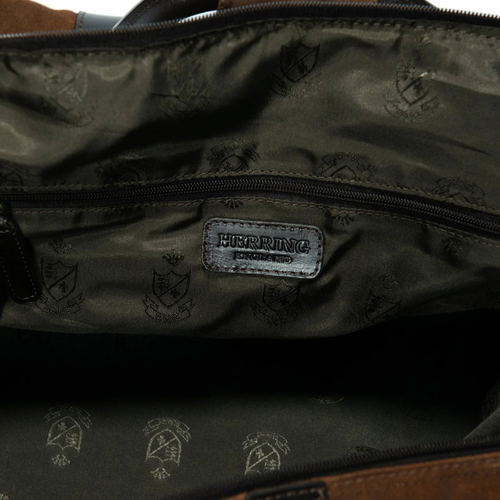 Herring Gainsborough Holdall in brown waxy - Image 6