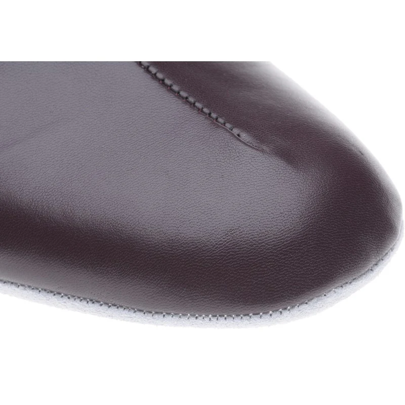 Herring Gavin mens slippers in burgundy kid (second) - Image 5