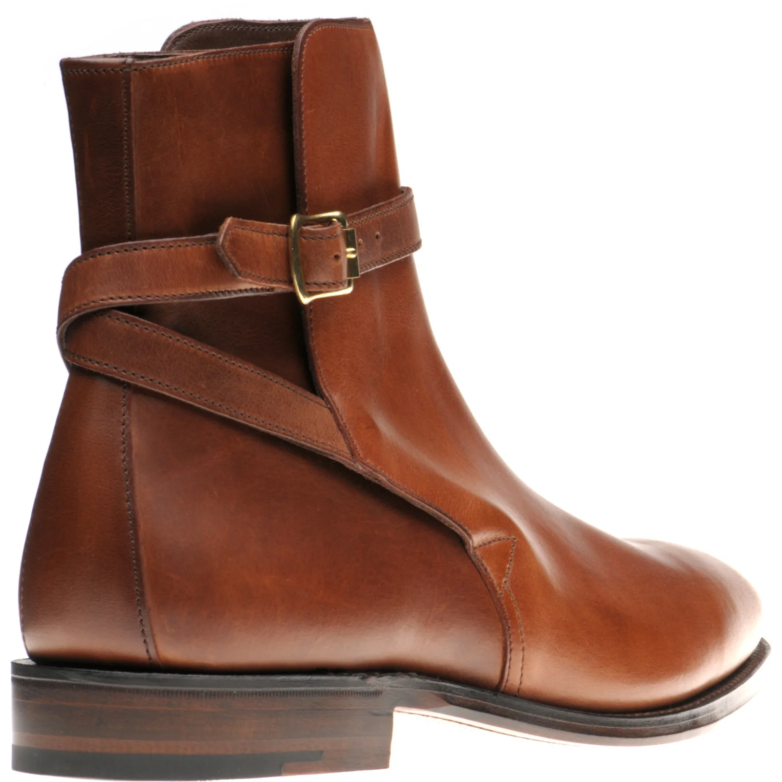 Herring George mens boots in brown waxy - Image 4