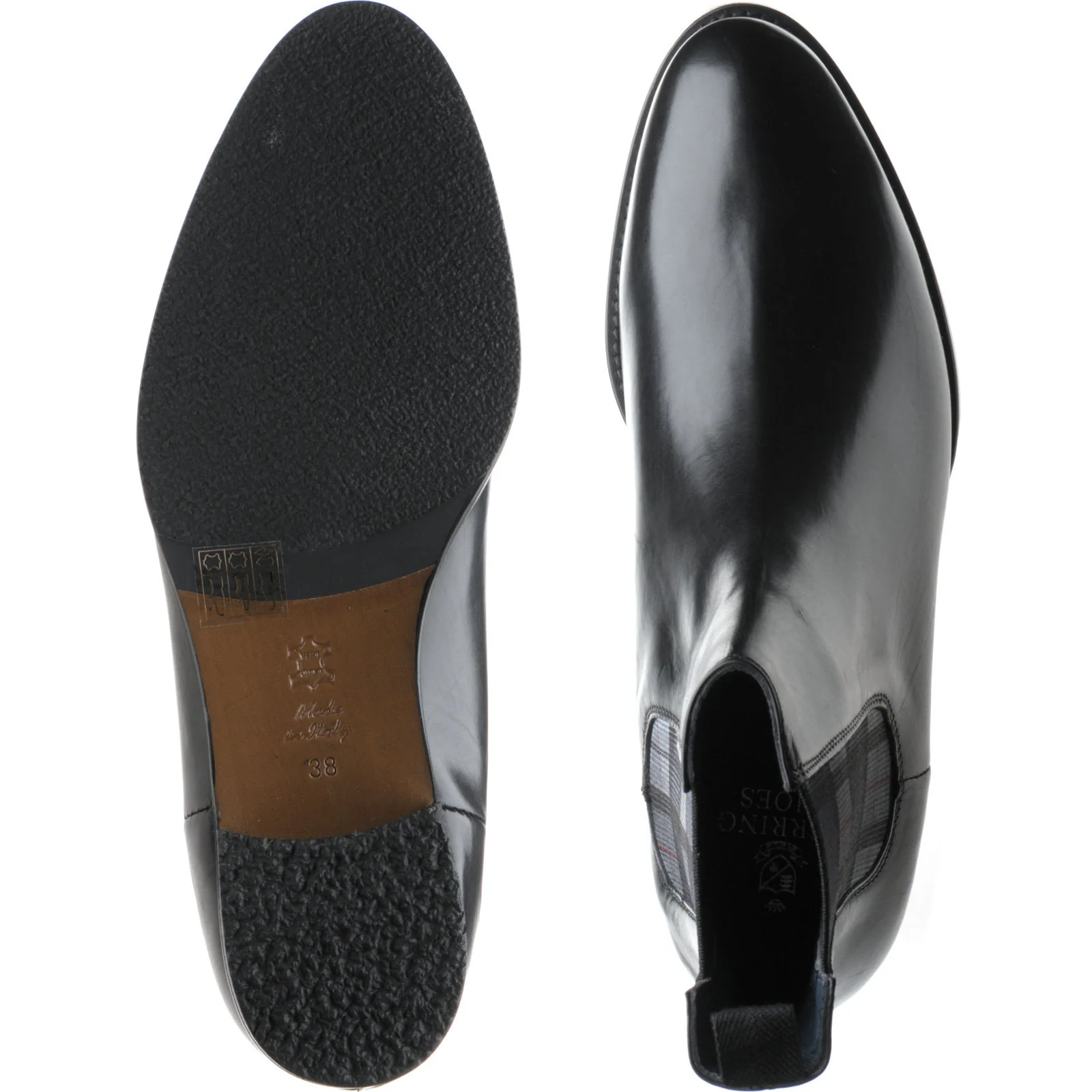 Herring Gina ladies hybrid-soled boots in black calf - Image 3
