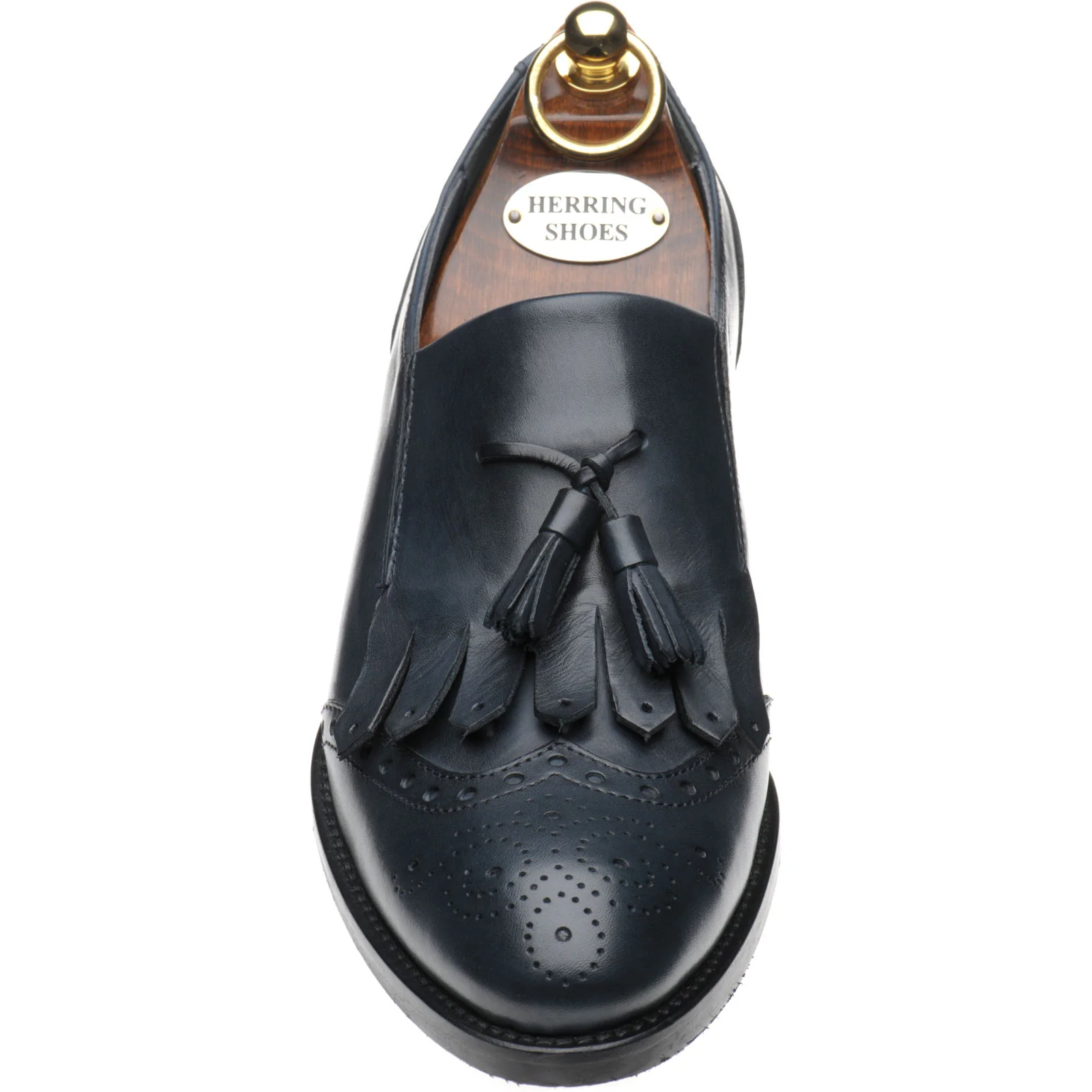 Herring Giulietta ladies hybrid-soled tasselled loafers in blue calf - Image 2