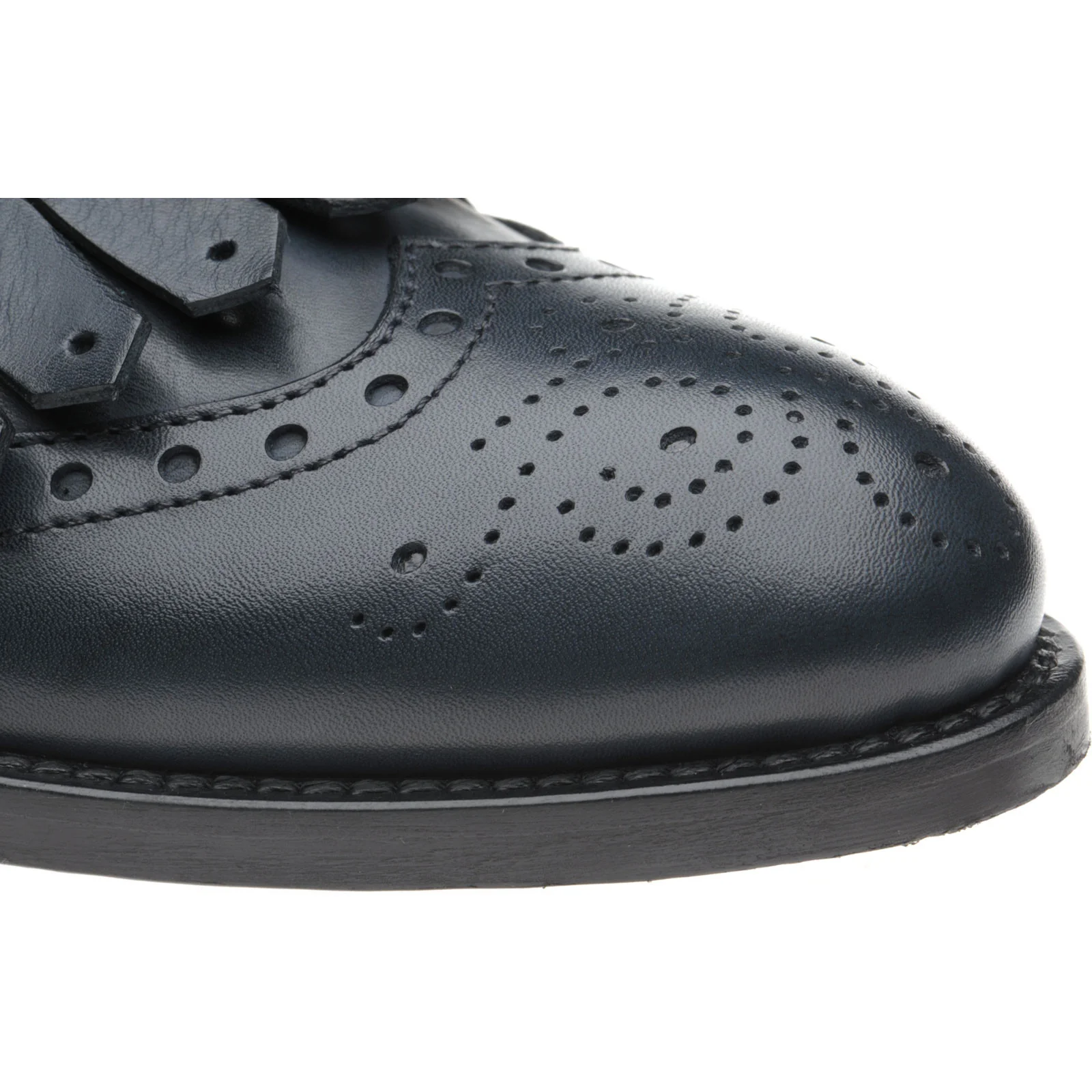 Herring Giulietta ladies hybrid-soled tasselled loafers in blue calf - Image 5