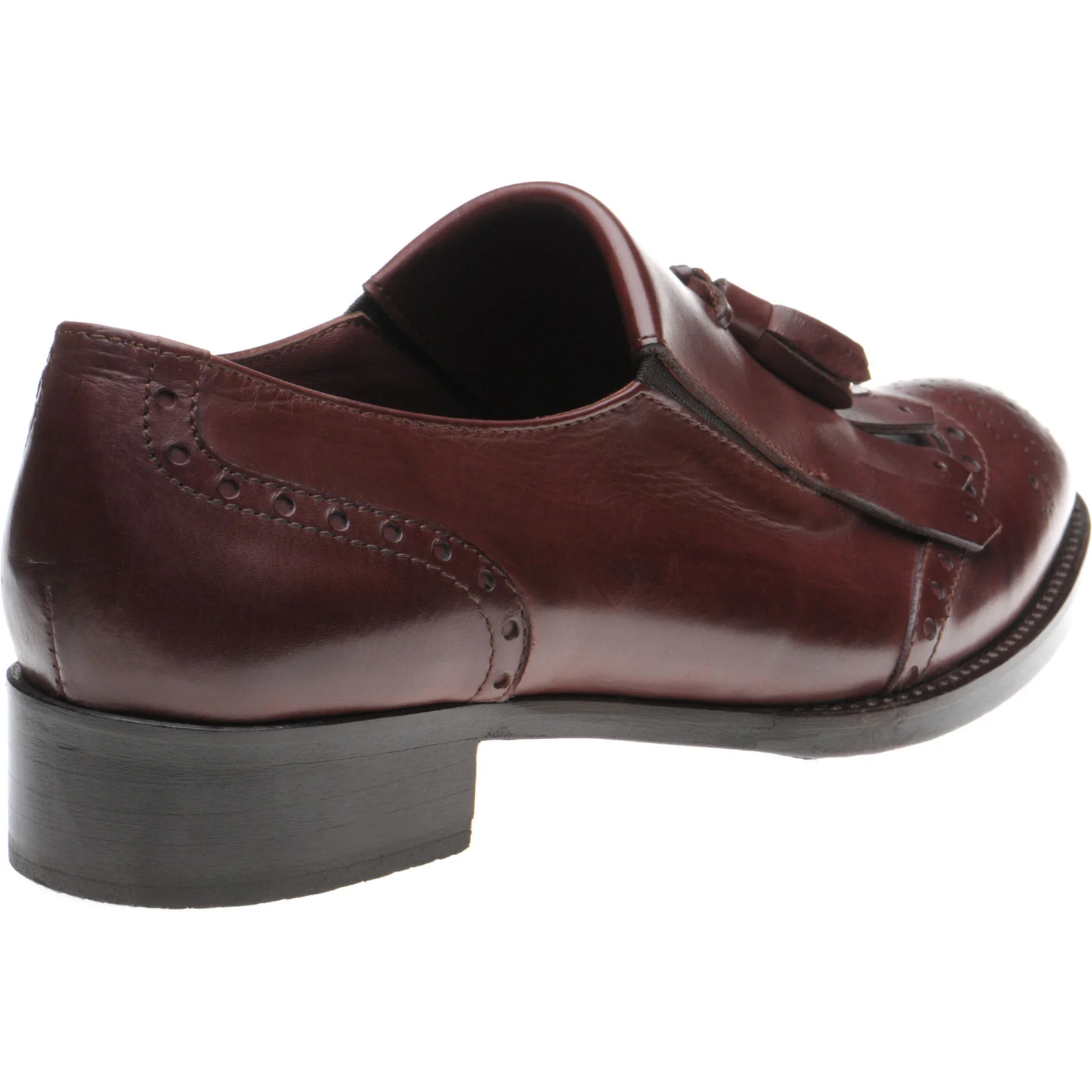 Herring Giulietta ladies hybrid-soled tasselled loafers in burgundy calf - Image 4
