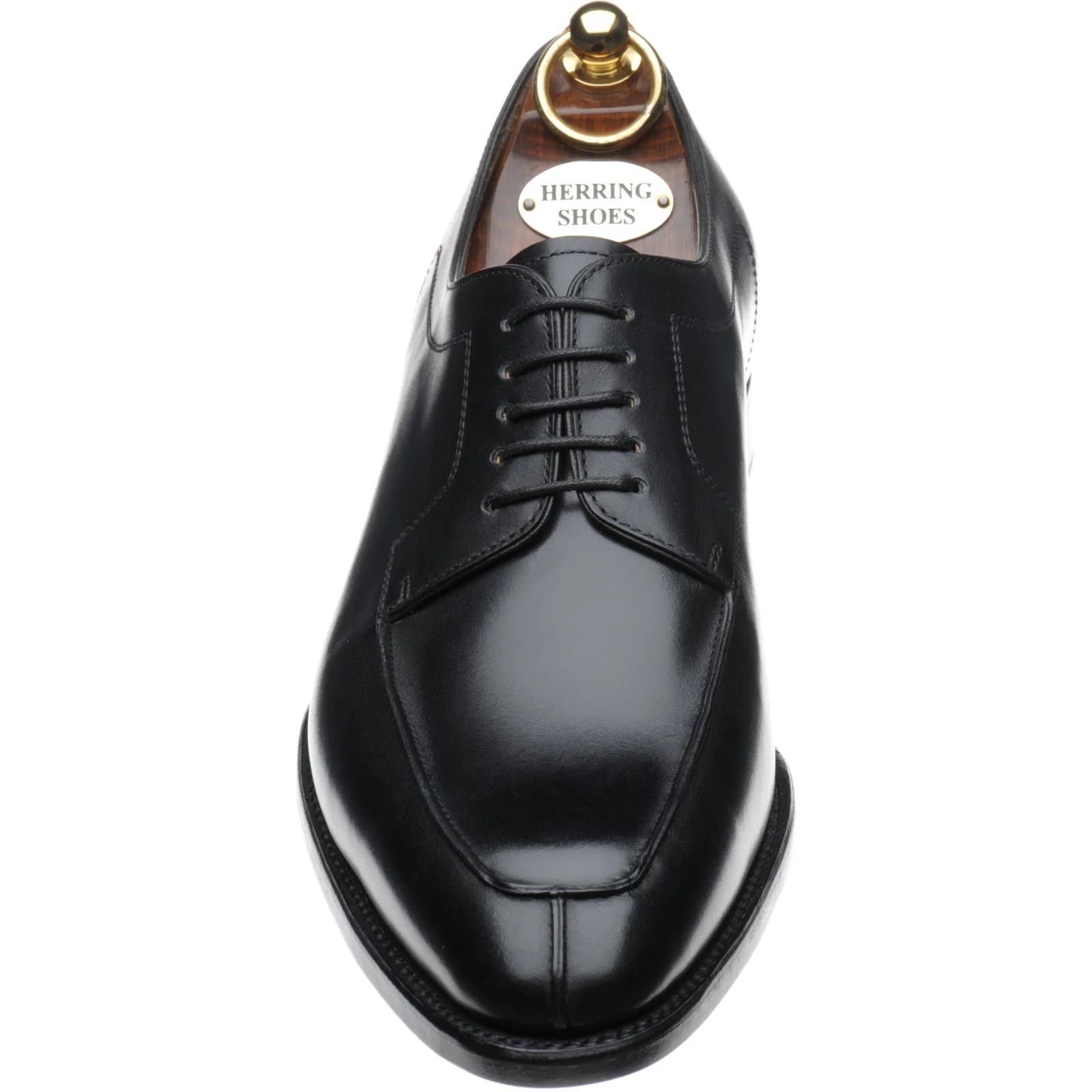 Herring Godwine mens Derby shoes in black calf - Image 2