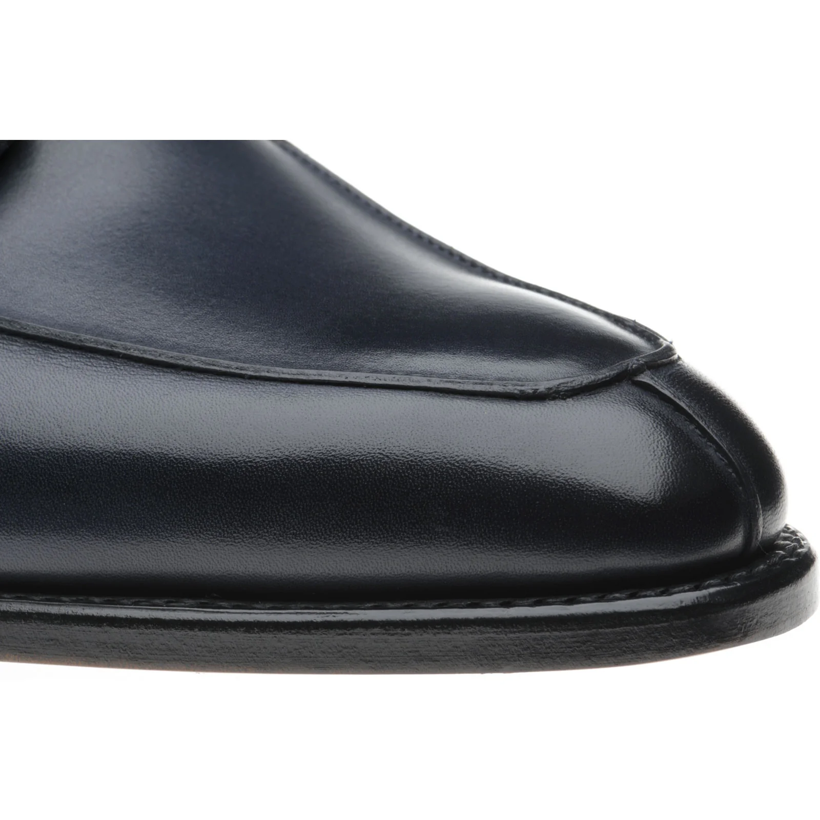 Herring Godwine mens Derby shoes in navy calf - Image 5