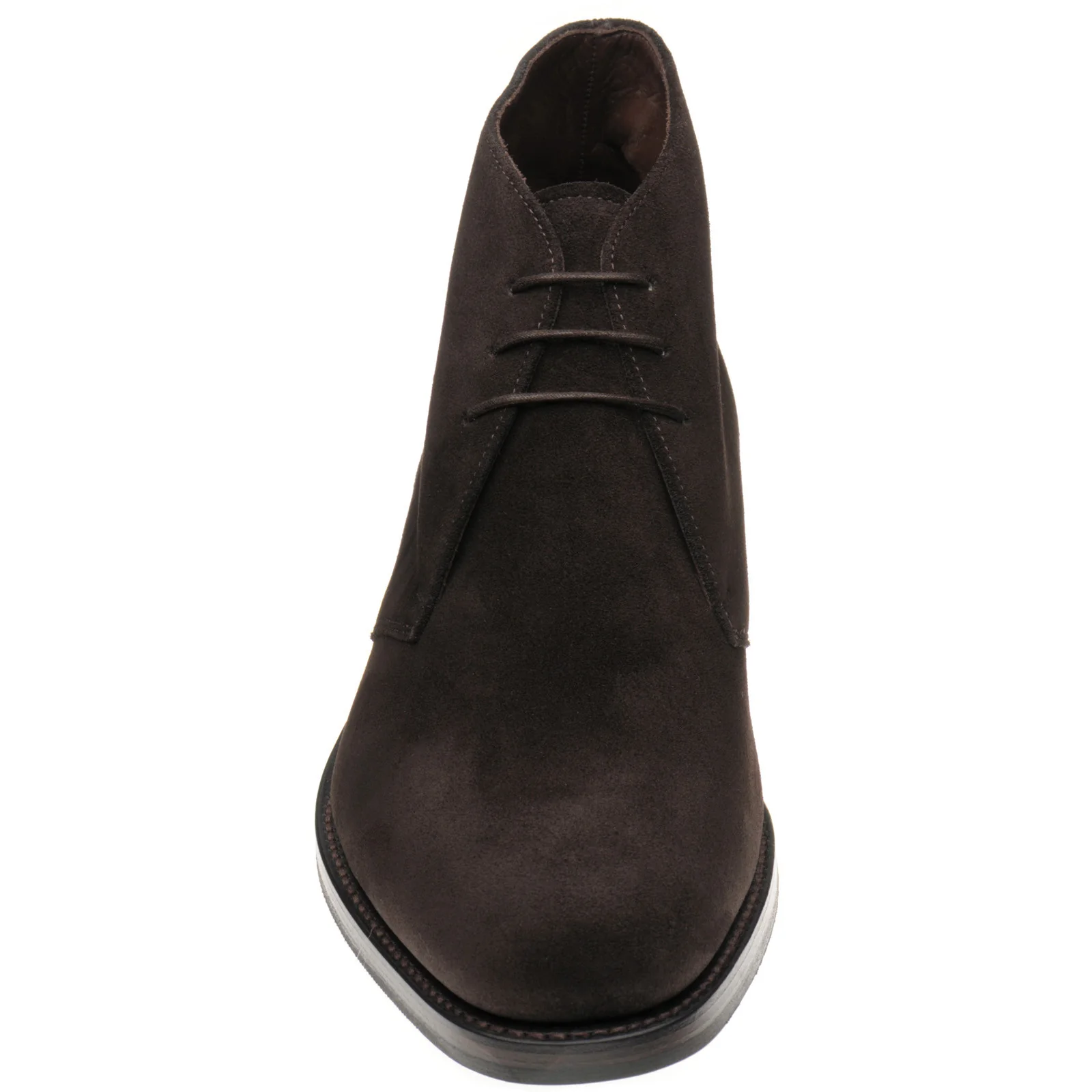 Herring Gosforth II (Rubber) mens hybrid-soled Chukka boots in cigar suede - Image 2