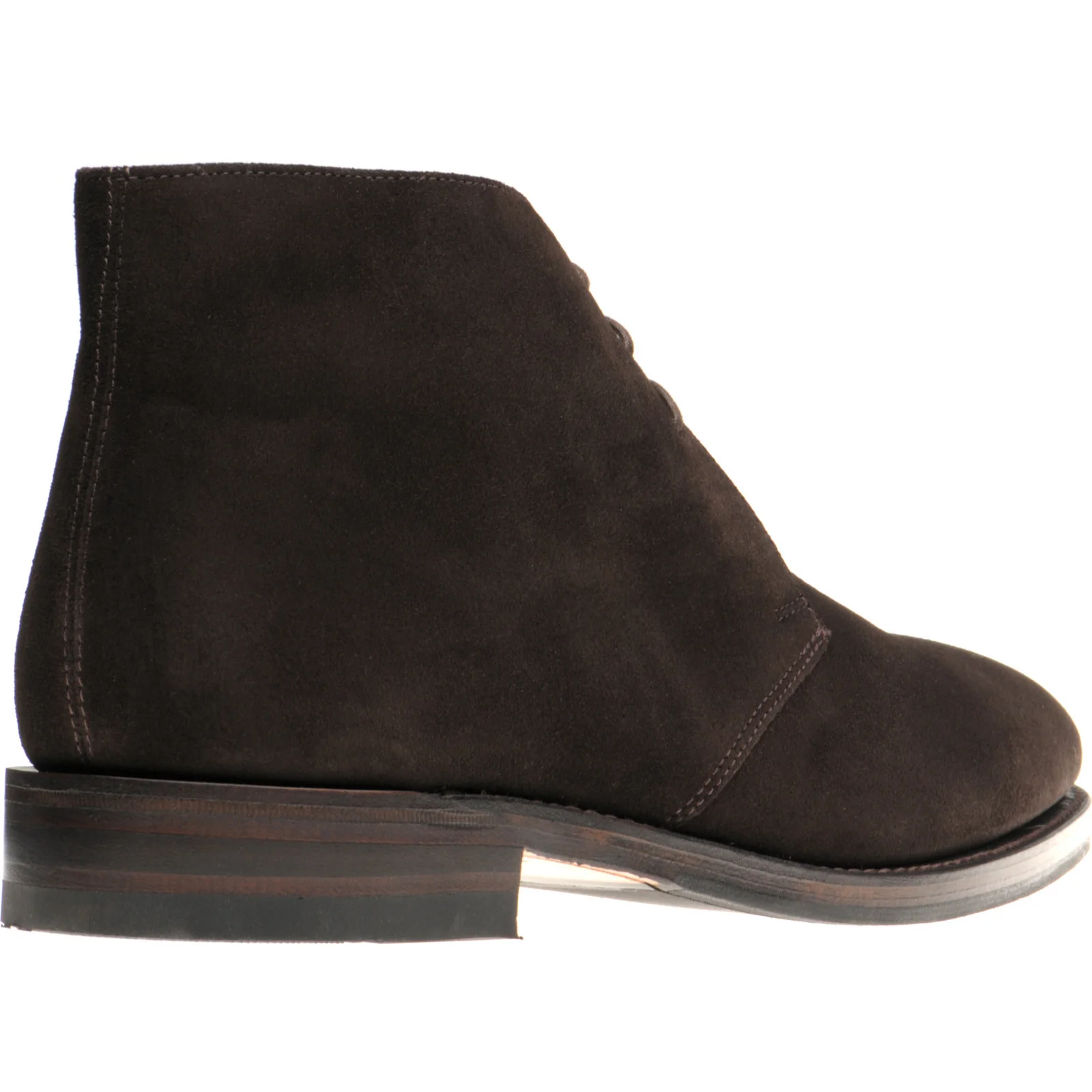 Herring Gosforth II (Rubber) mens hybrid-soled Chukka boots in cigar suede - Image 4