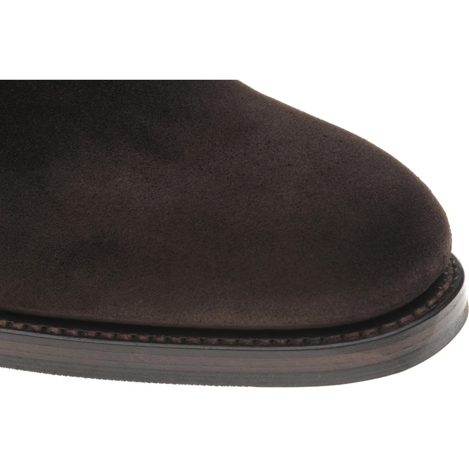 Herring Gosforth II (Rubber) mens hybrid-soled Chukka boots in cigar suede - Image 5