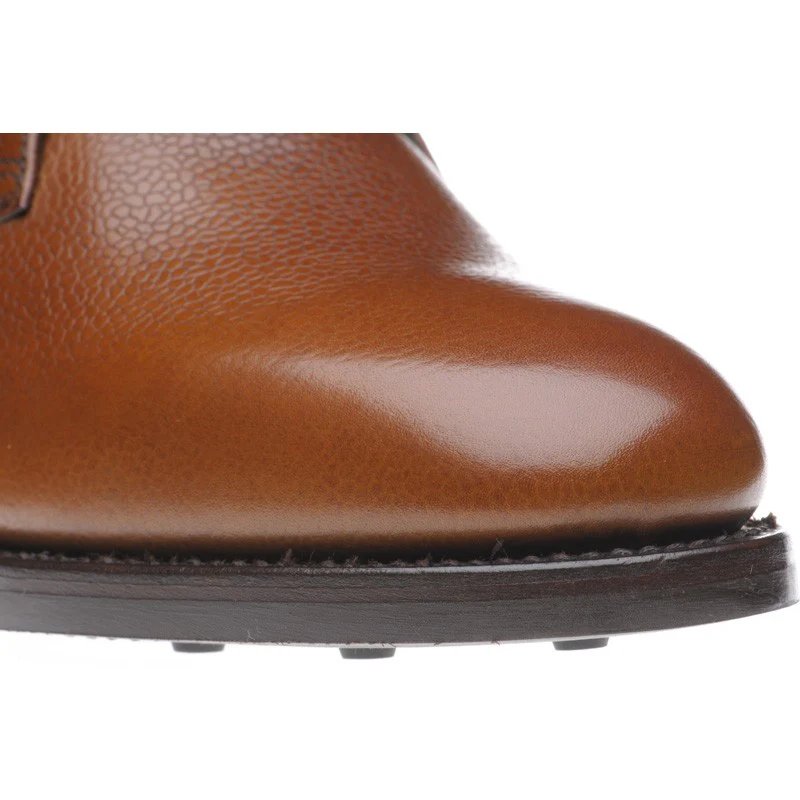 Herring Gosforth II (Rubber) mens hybrid-soled Chukka boots in tan grain (second) - Image 5