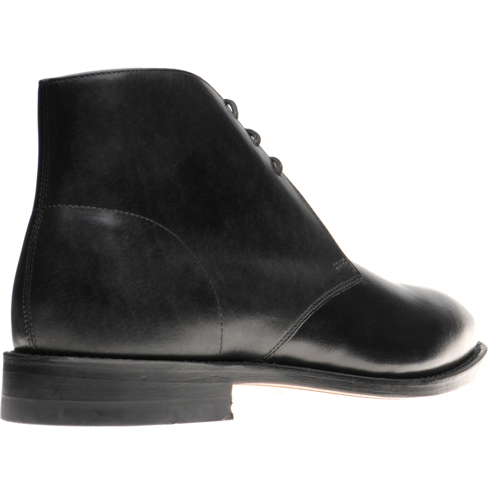 Herring Grays mens Chukka boots in black calf (second) - Image 4