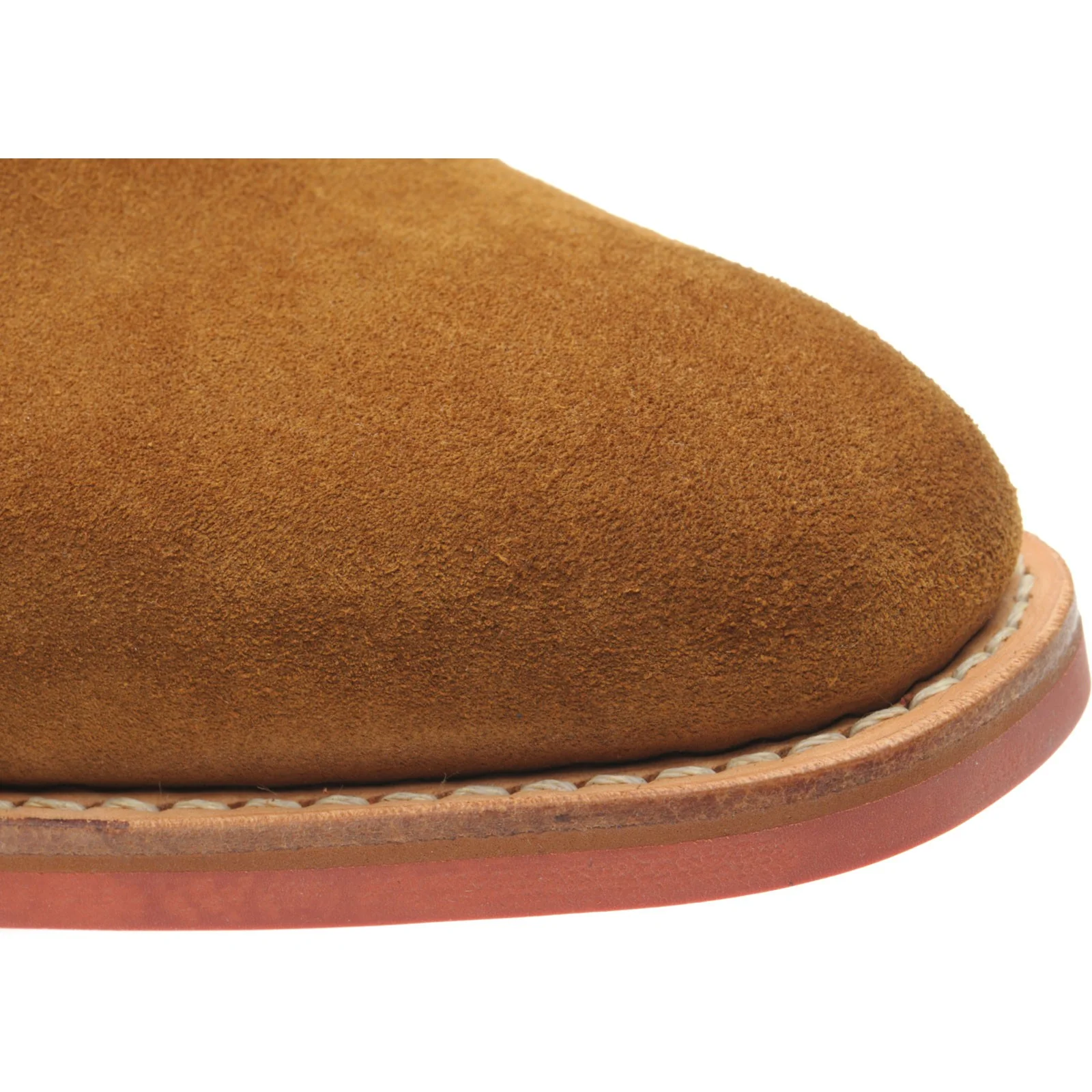 Herring Grays Rubber mens rubber-soled Chukka boots in ginger suede - Image 5