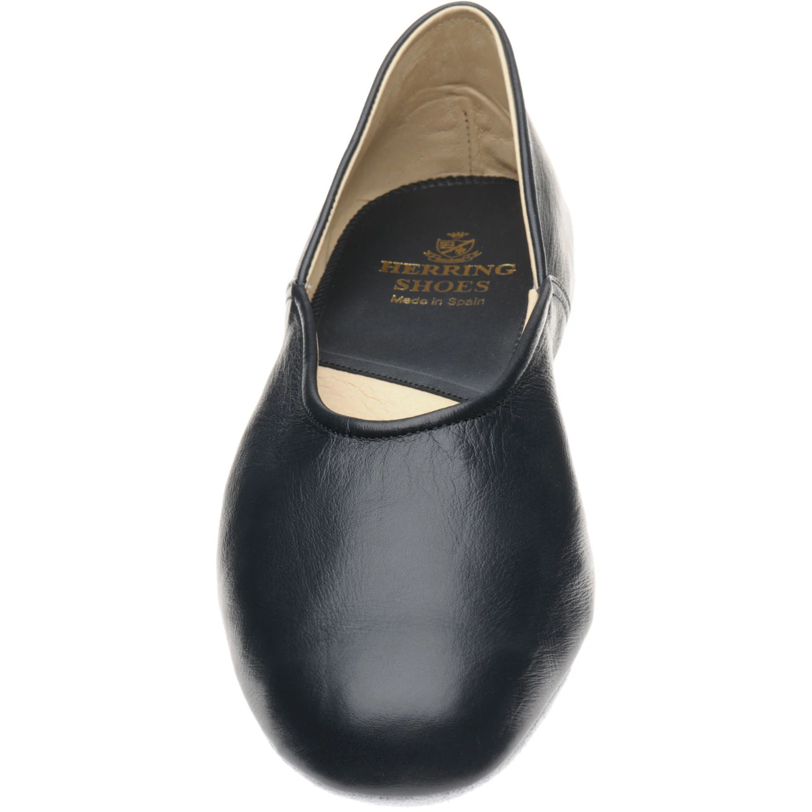Herring Grecia mens slippers in navy kid - Image 2