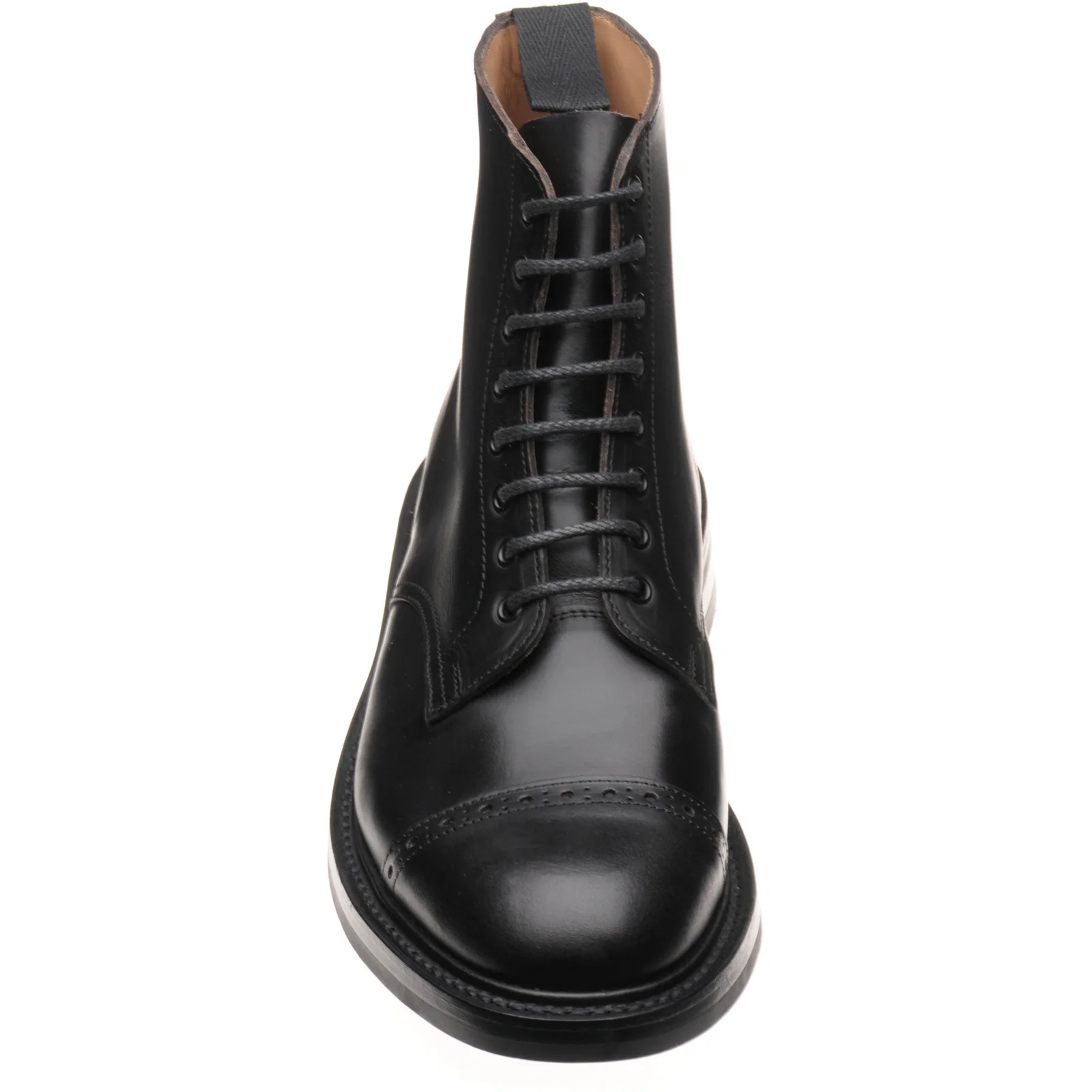 Herring Gregory Horween mens rubber-soled boots in black chromexcel - Image 2