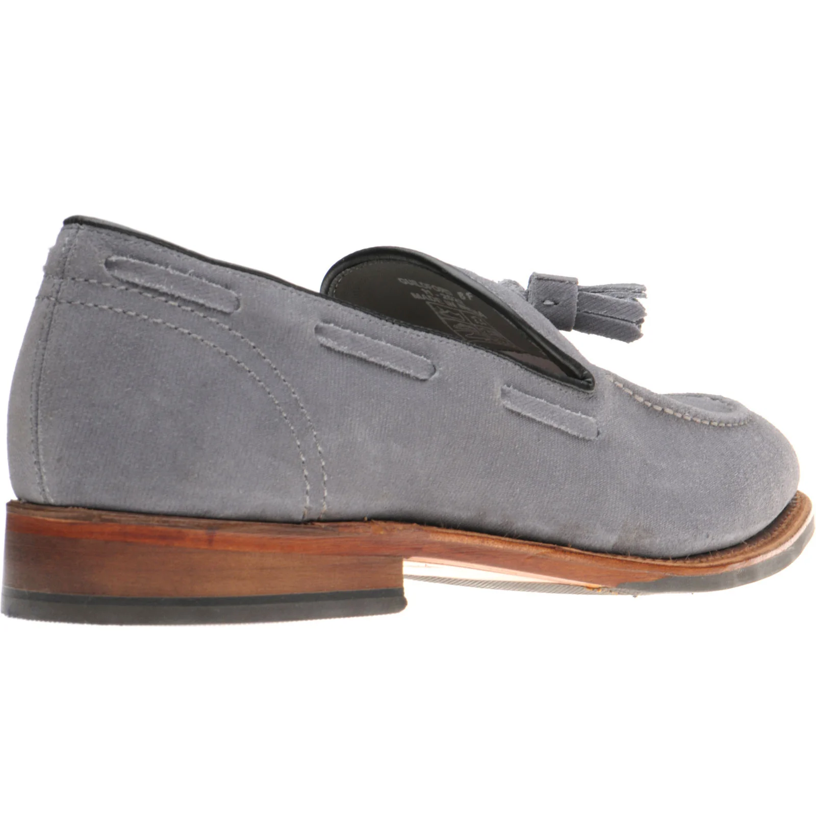 Herring Guildford mens hybrid-soled tasselled loafers in pebble grey - Image 4