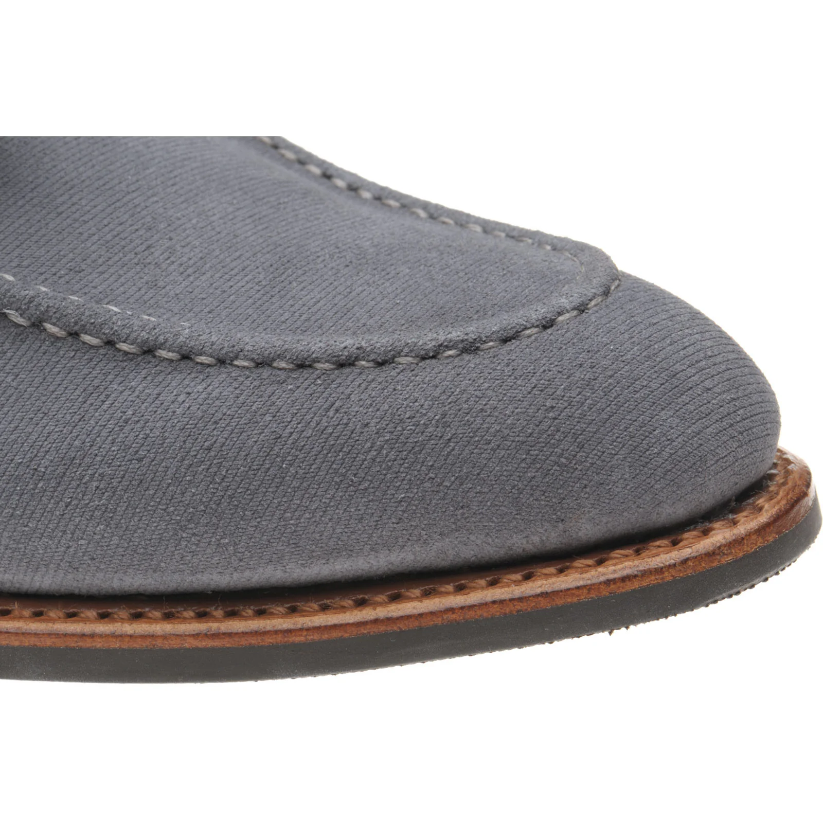Herring Guildford mens hybrid-soled tasselled loafers in pebble grey - Image 5