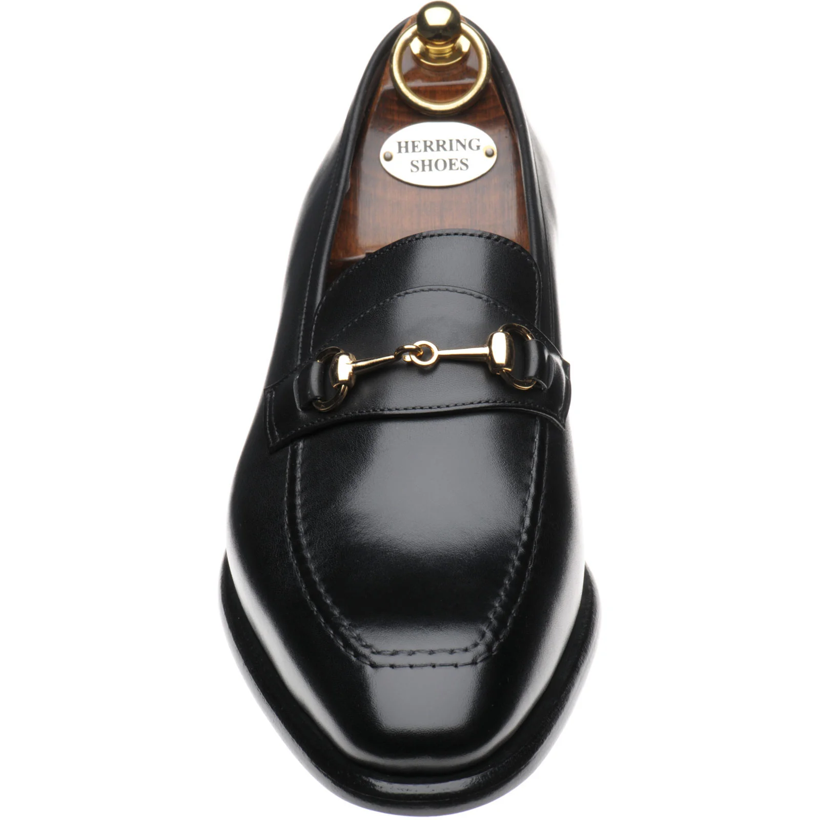 Herring Harlington mens loafers in black calf - Image 2