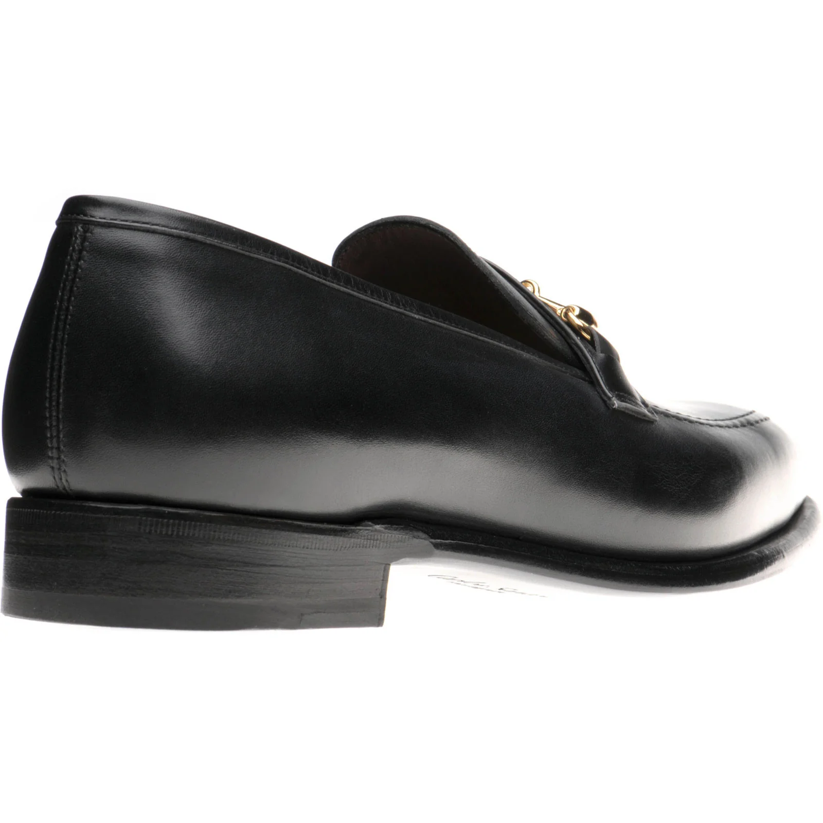 Herring Harlington mens loafers in black calf - Image 4