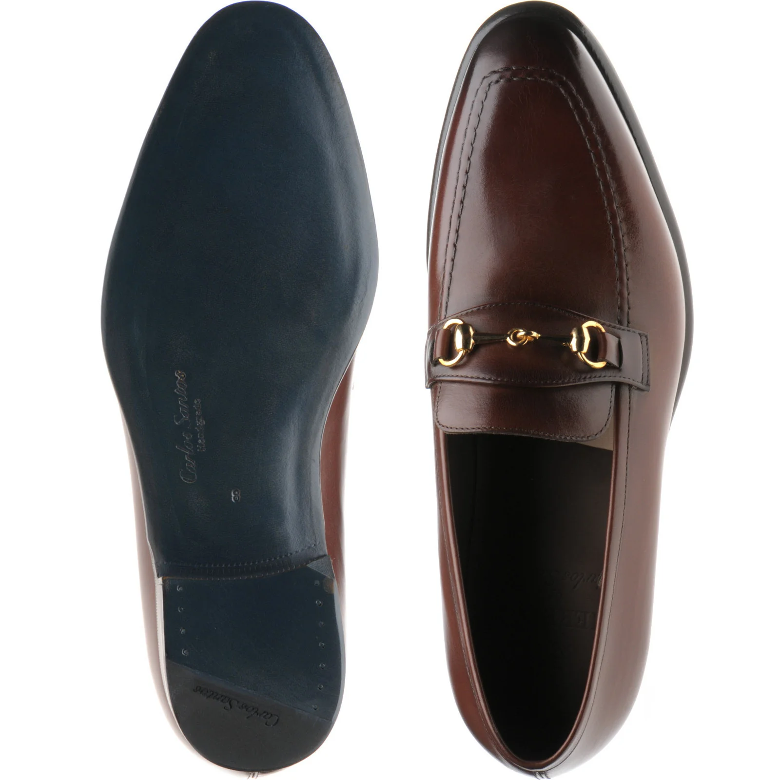 Herring Harlington mens loafers in brown calf (second) - Image 3