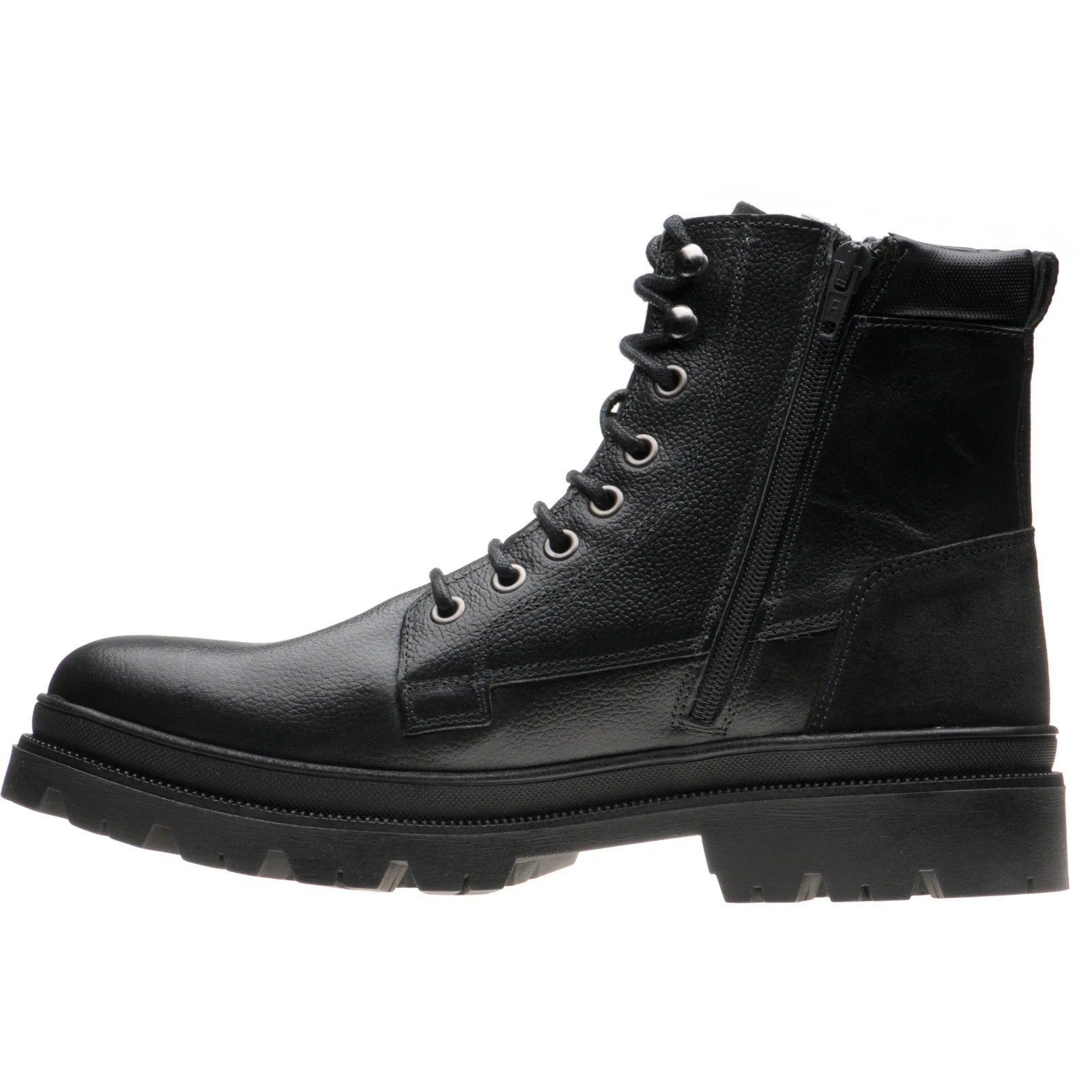 Herring Hawke mens rubber-soled boots in black grain - Image 5