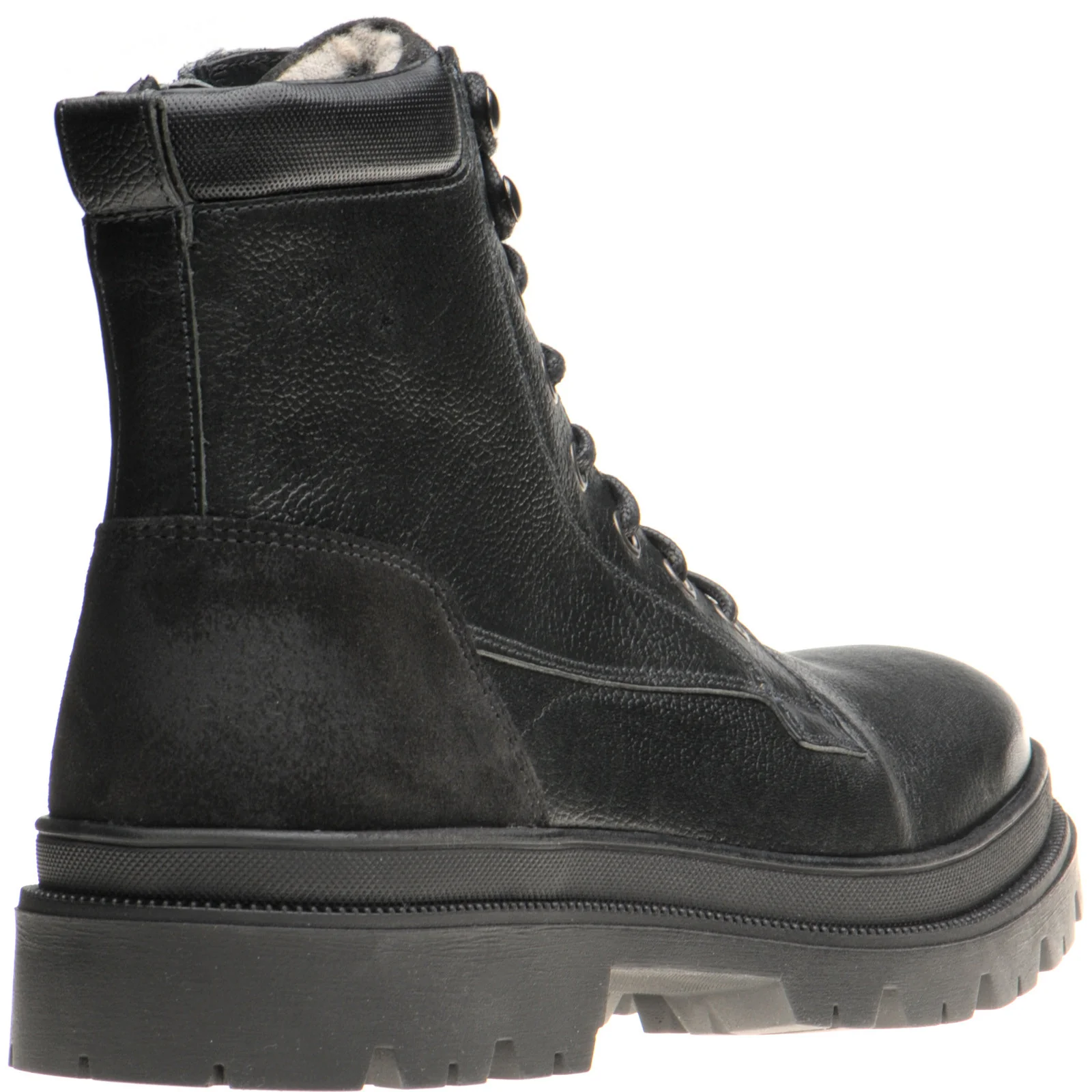 Herring Hawke mens rubber-soled boots in black grain (second) - Image 4