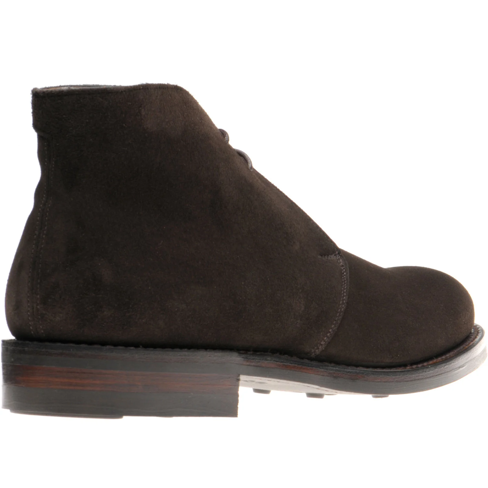 Herring Herald mens rubber-soled Chukka boots in bitter choc suede - Image 4