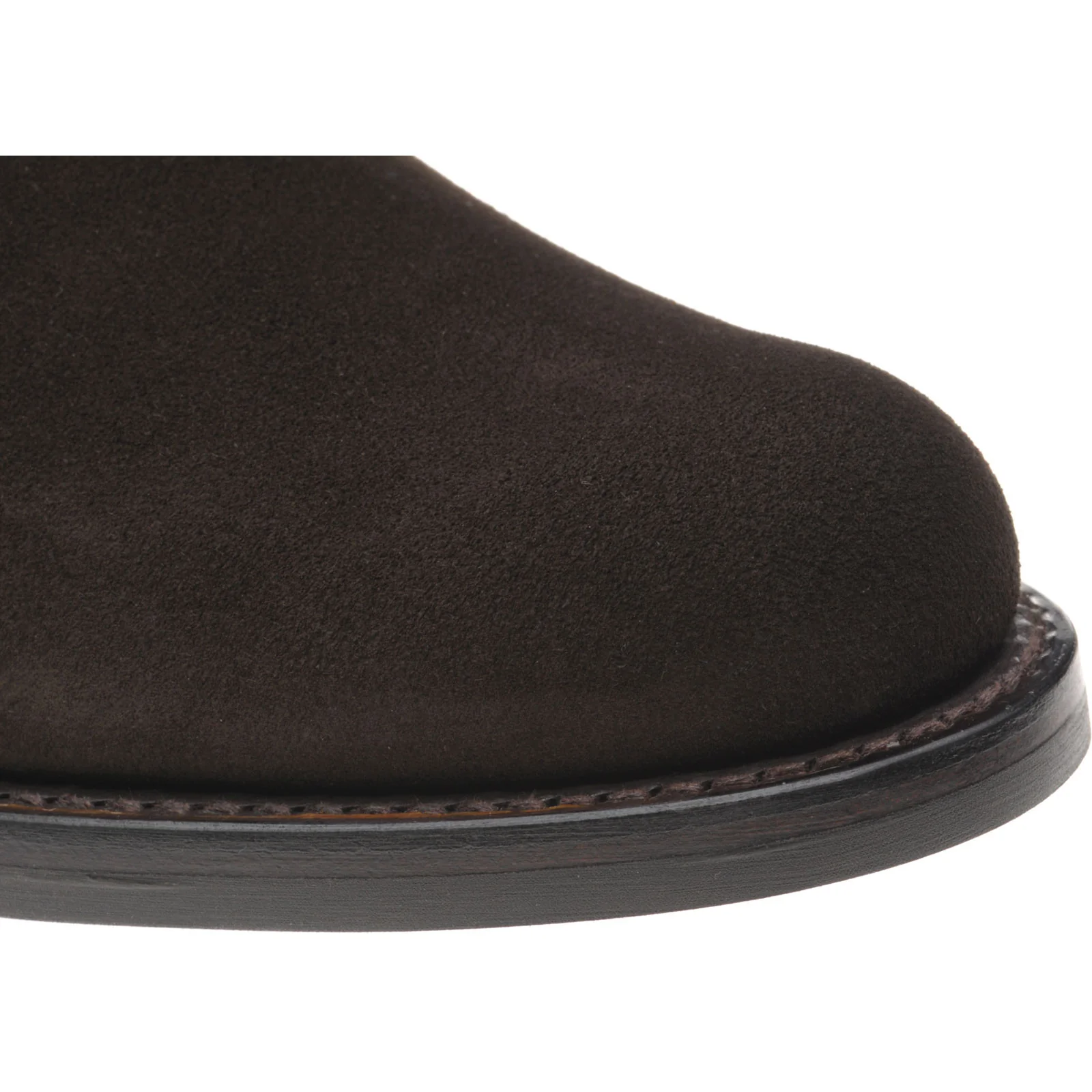 Herring Herald mens rubber-soled Chukka boots in bitter choc suede - Image 5