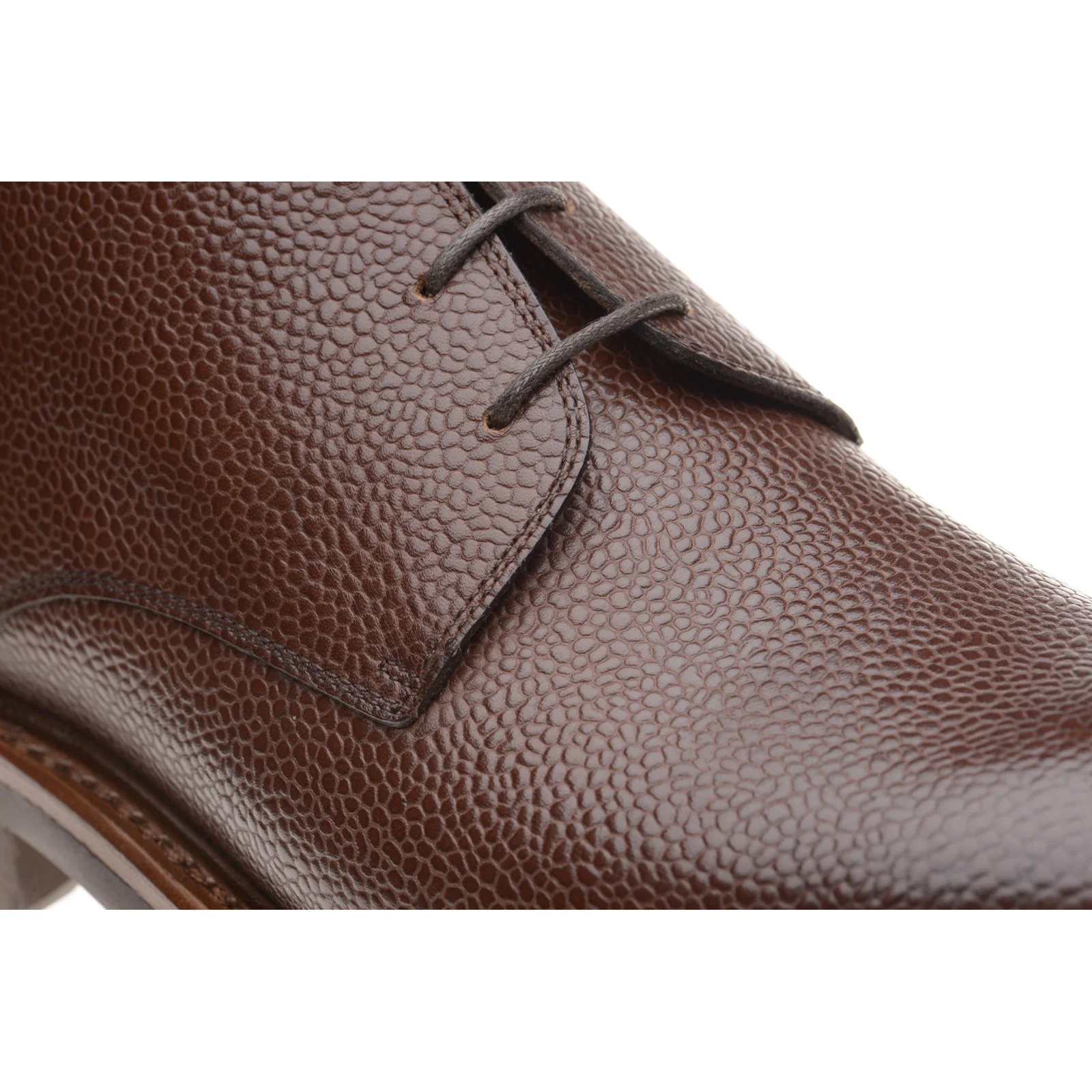 Herring Hook mens rubber-soled Chukka boots in dark brown grain - Image 5