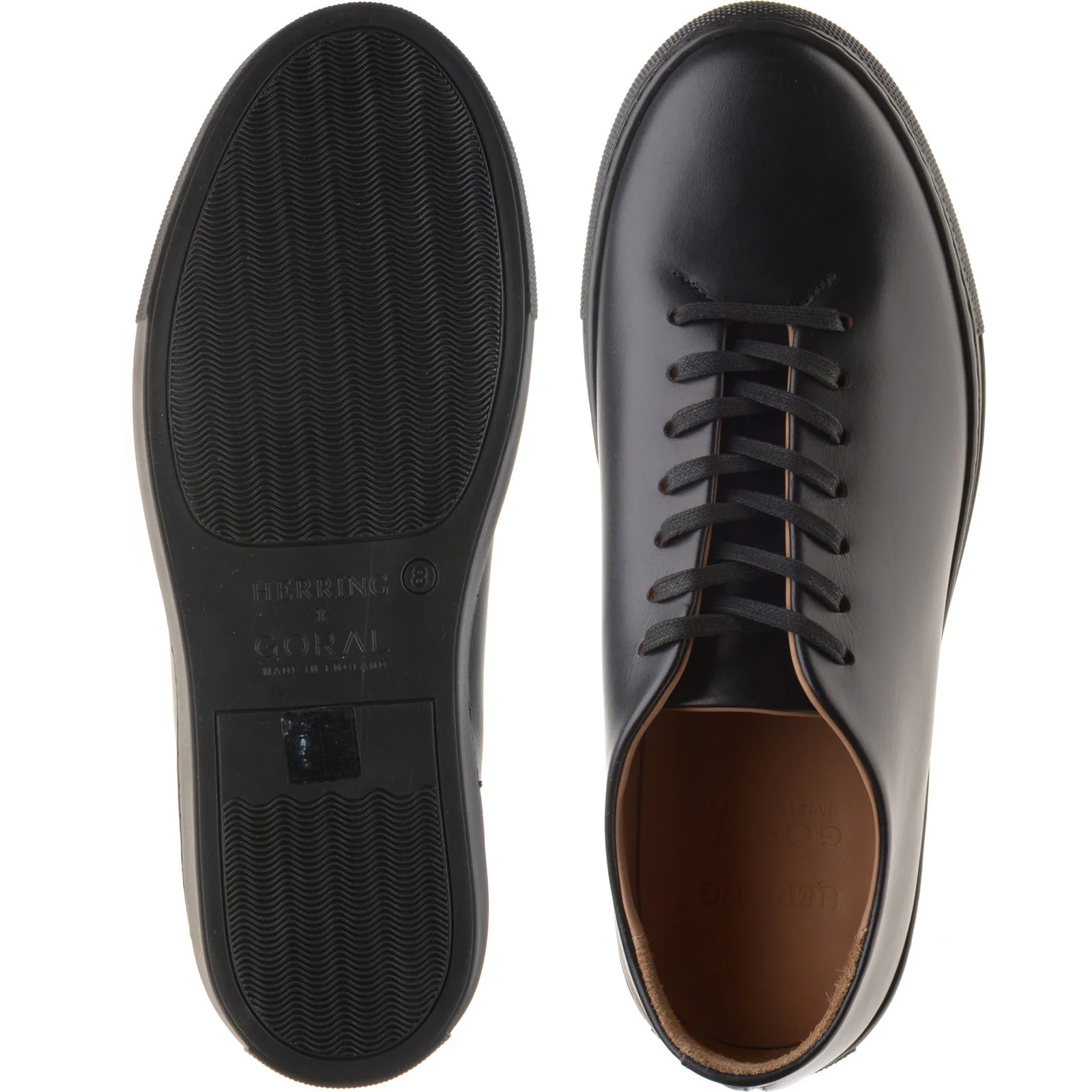 Herring Huxley mens rubber-soled in black - Image 3