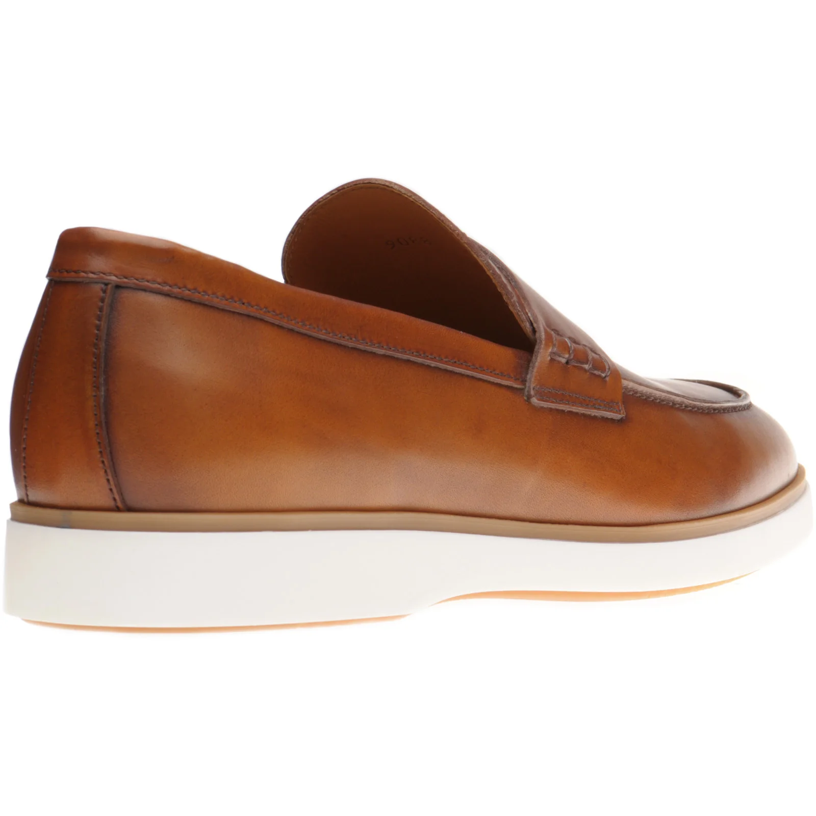 Herring Ibiza mens rubber-soled loafers in cognac calf - Image 4