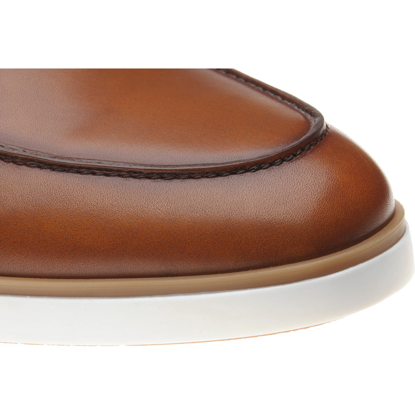 Herring Ibiza mens rubber-soled loafers in cognac calf - Image 5