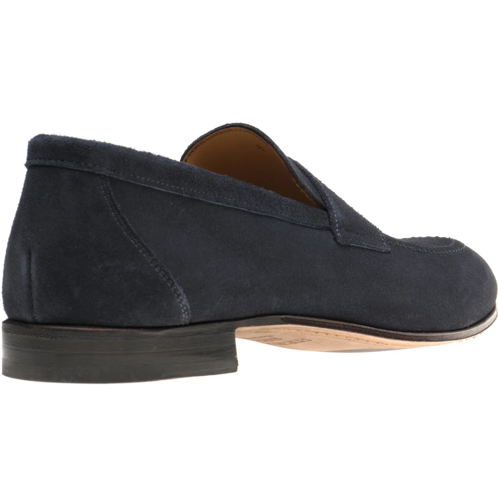 Herring Ibstock II mens hybrid-soled loafers in navy suede - Image 4