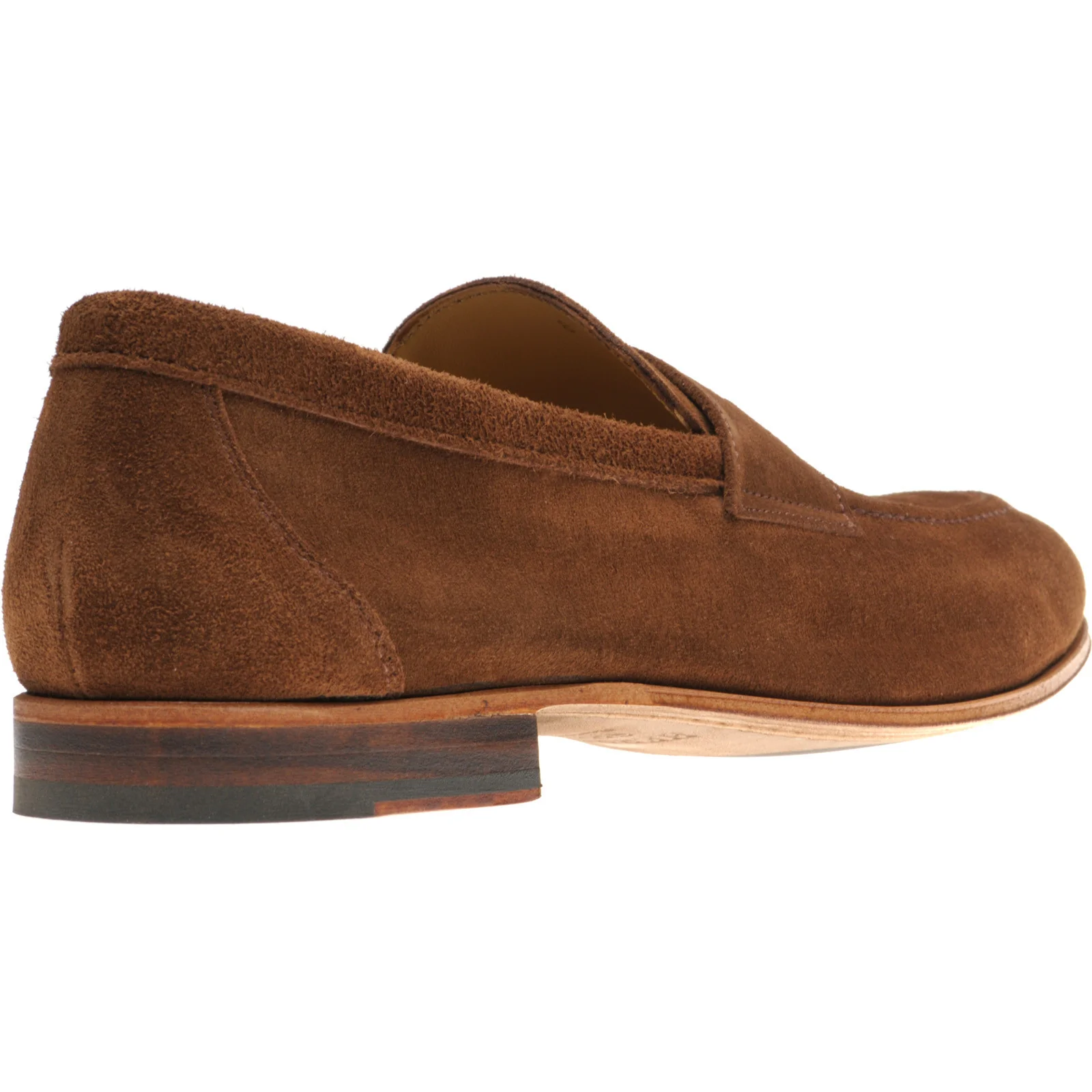 Herring Ibstock II mens hybrid-soled loafers in snuff suede (second) - Image 4