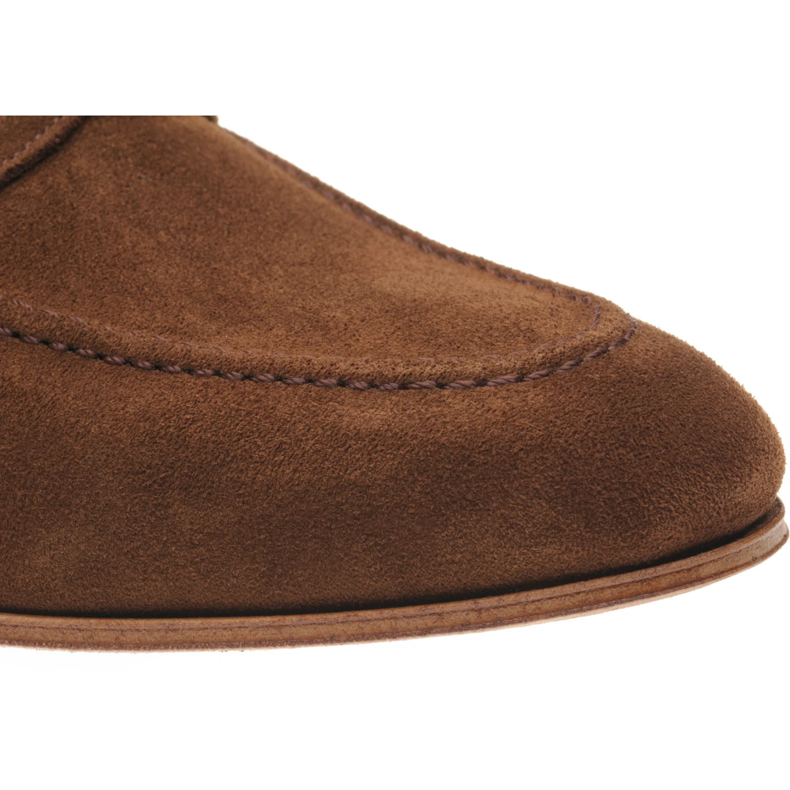 Herring Ibstock II mens hybrid-soled loafers in snuff suede (second) - Image 5