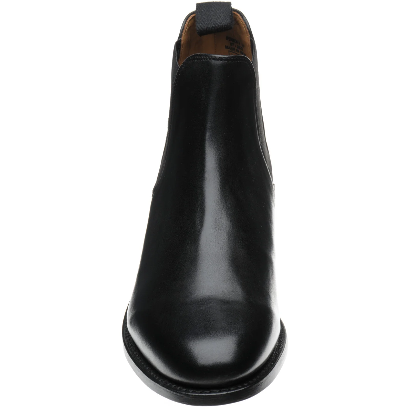 Herring Ipswich II mens Chelsea boots in black waxy calf - Image 2