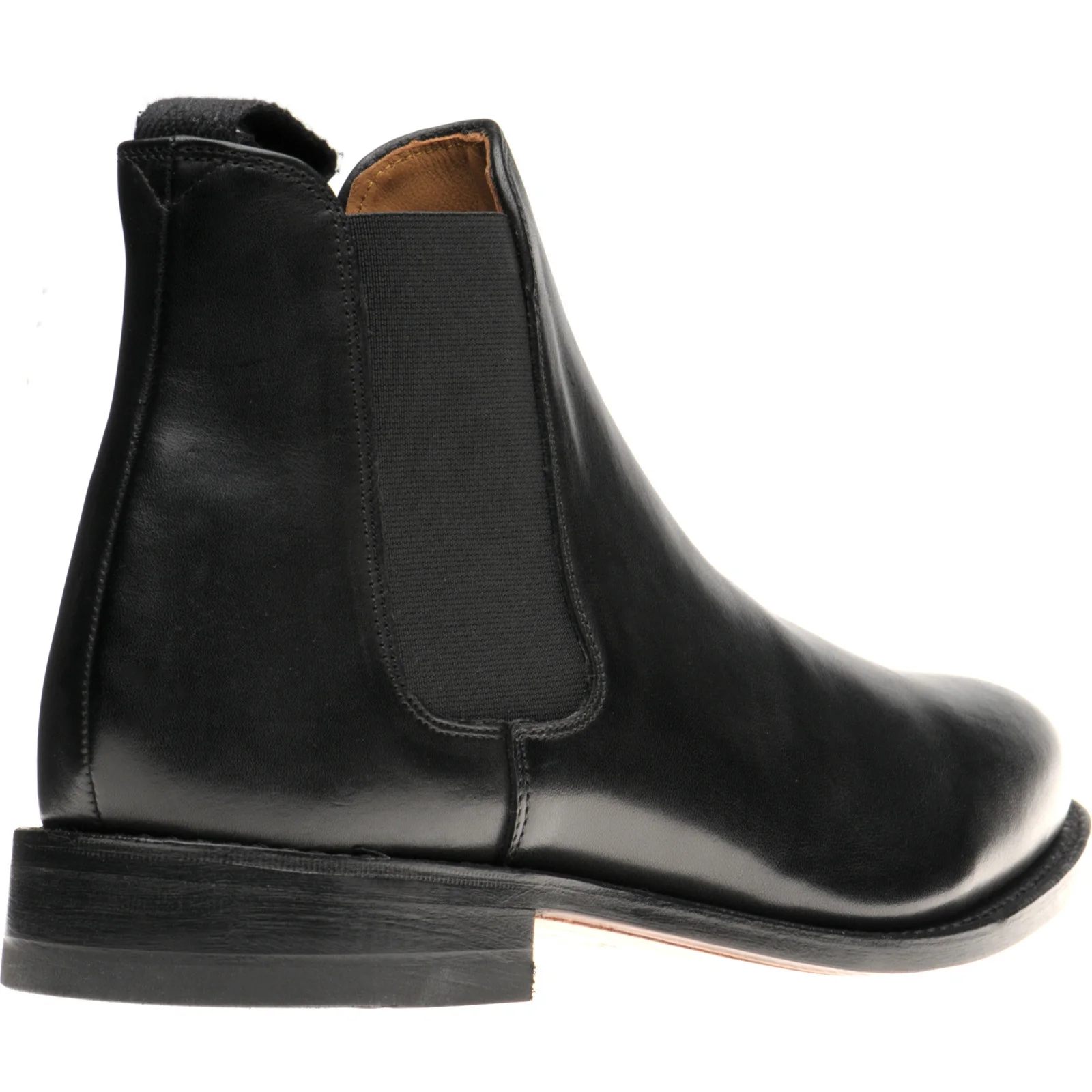 Herring Ipswich II mens Chelsea boots in black waxy calf - Image 4
