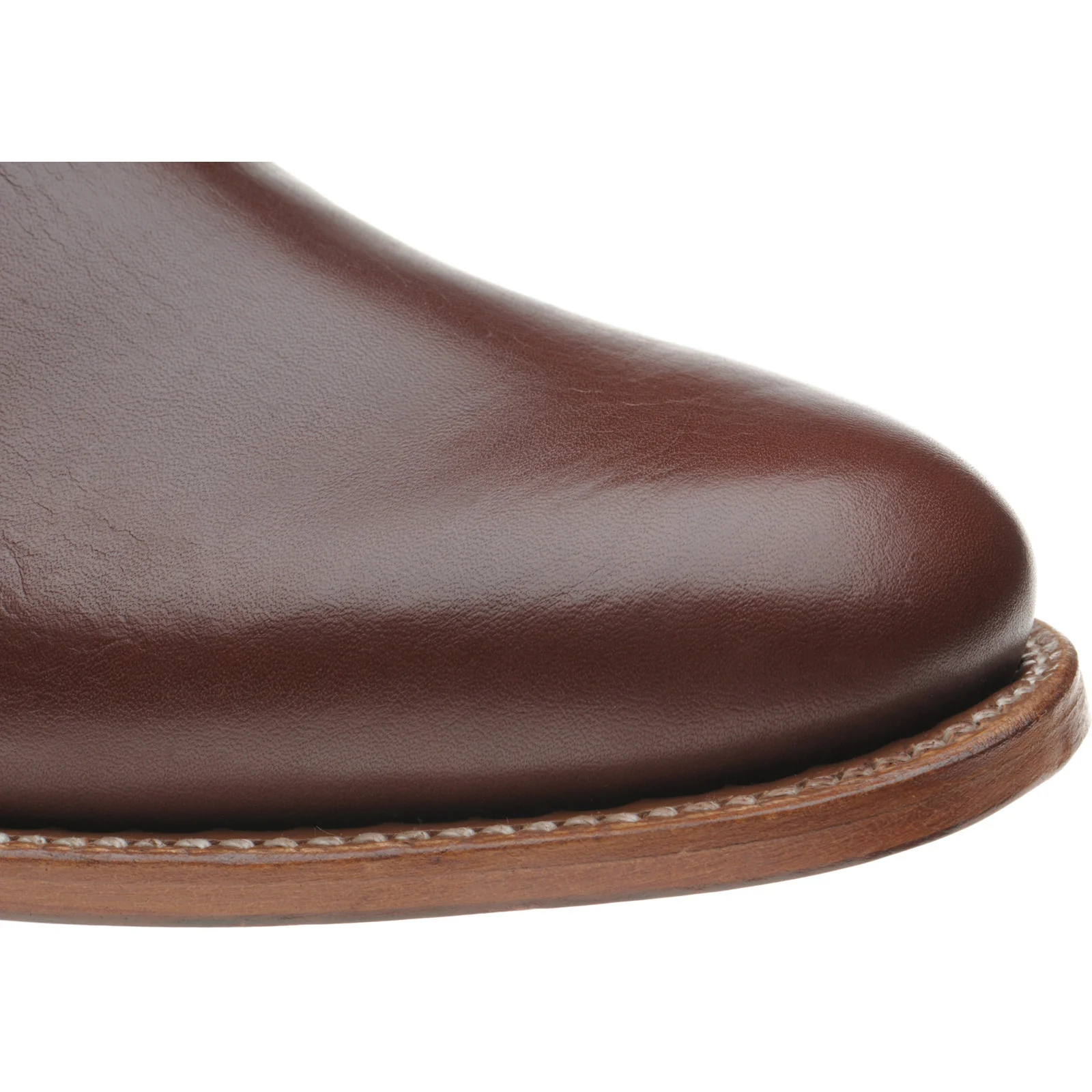 Herring Ipswich II mens Chelsea boots in brown waxy calf - Image 5