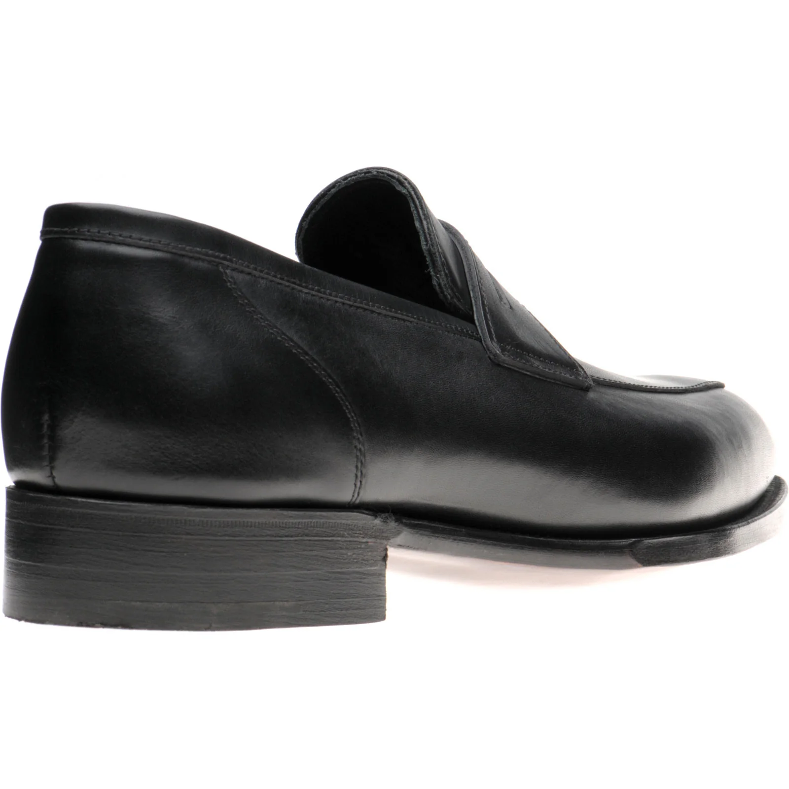 Herring James mens loafers in black calf - Image 4