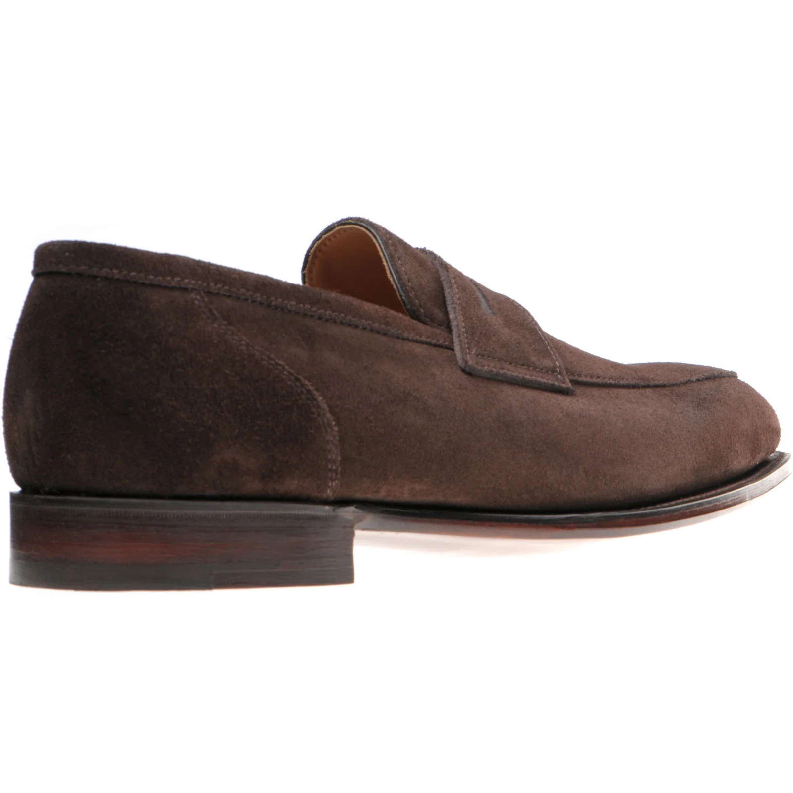 Herring James mens loafers in brown suede - Image 4