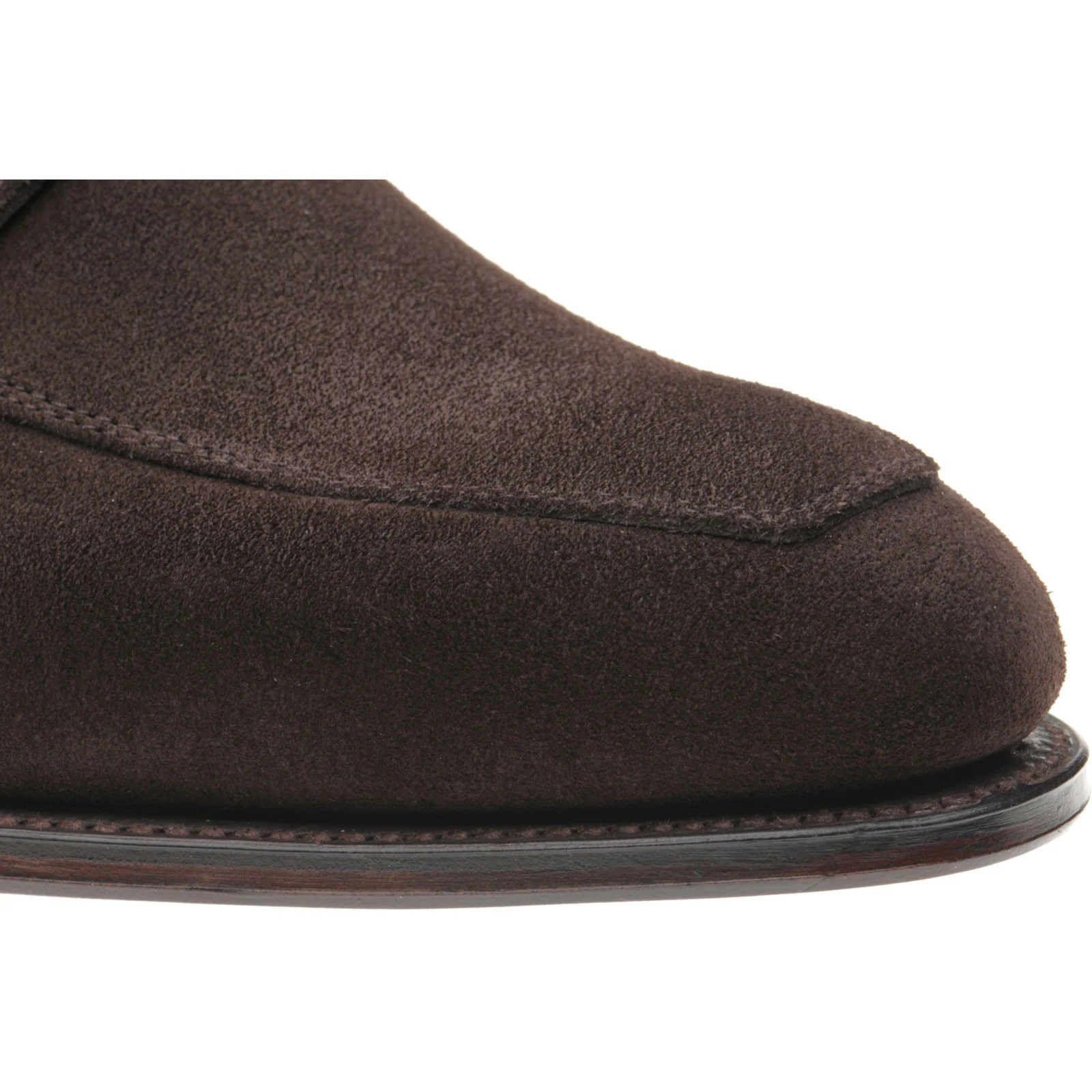 Herring James mens loafers in brown suede - Image 5