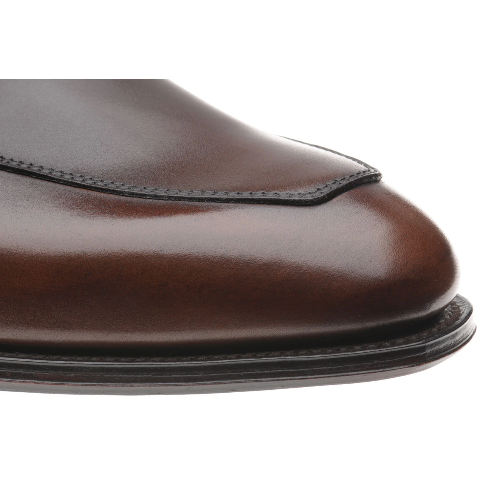 Herring James mens loafers in espresso calf - Image 4