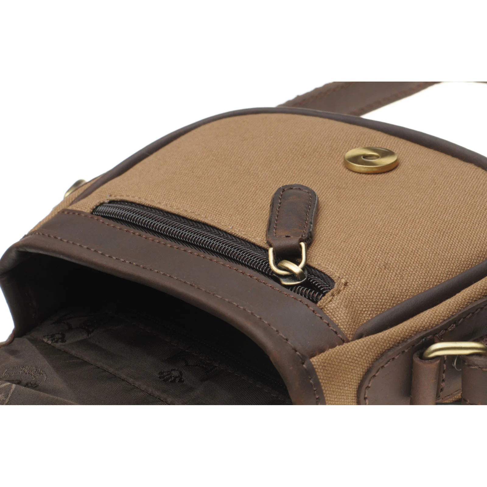 Herring Jill Ladies Small Bag in brown and khaki - Image 4