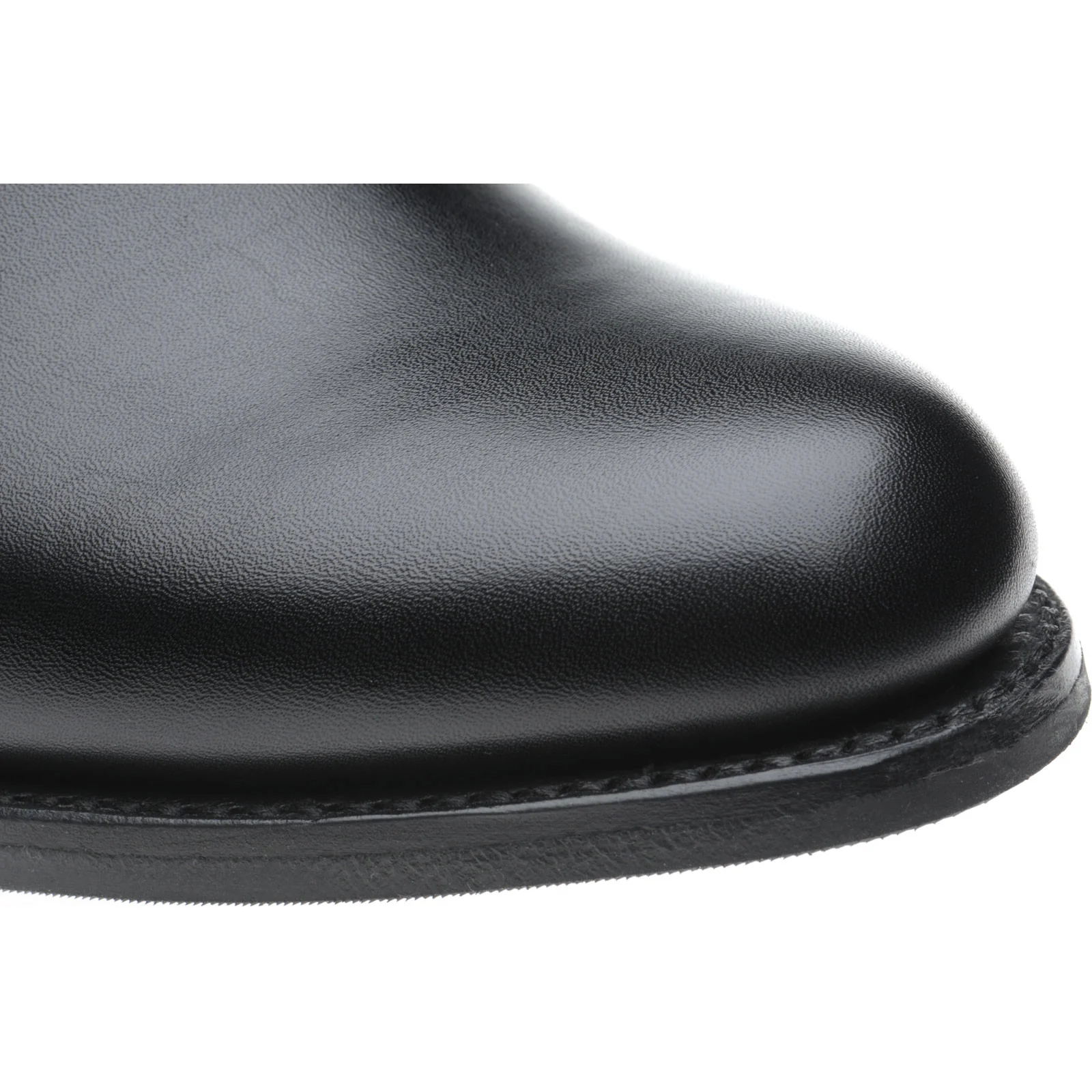 Herring Jodie ladies rubber-soled Chelsea boots in black calf with navy calf strap - Image 5