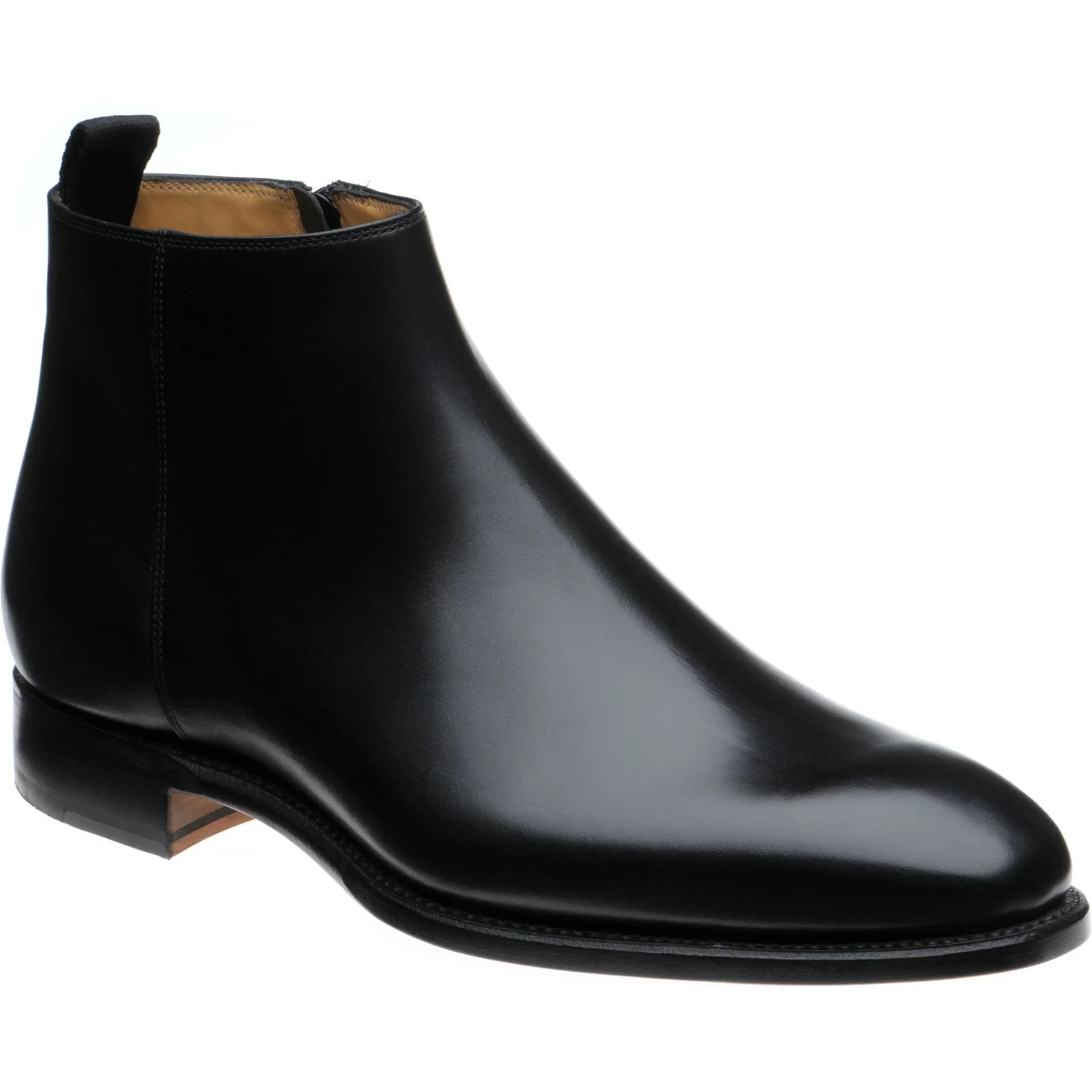 Herring Jude mens Chelsea boots in black calf